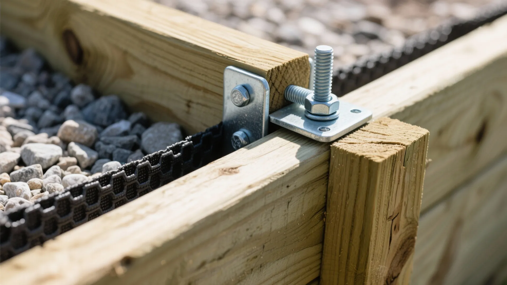 Timber Retaining Wall with Steel Deadmen