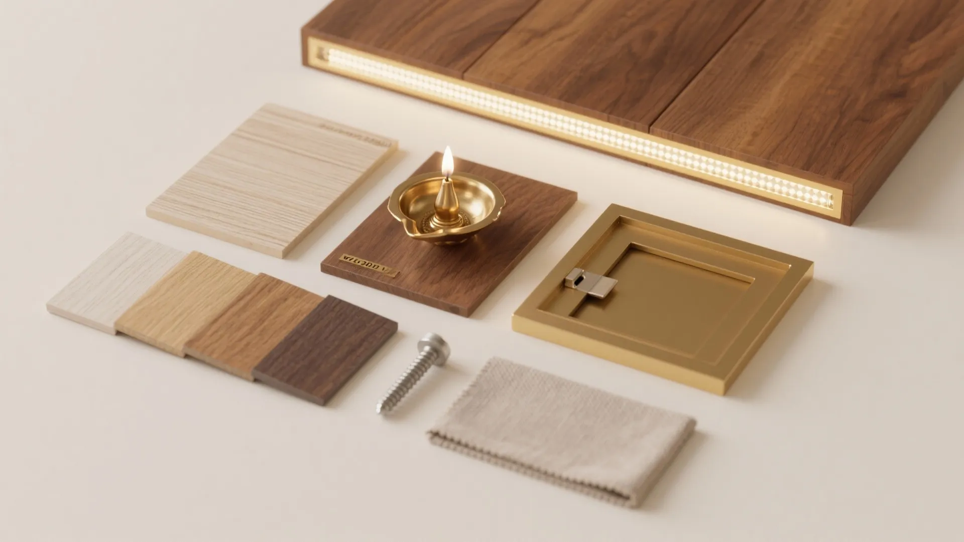 Minimalist Timber Ceiling with Hidden Glow