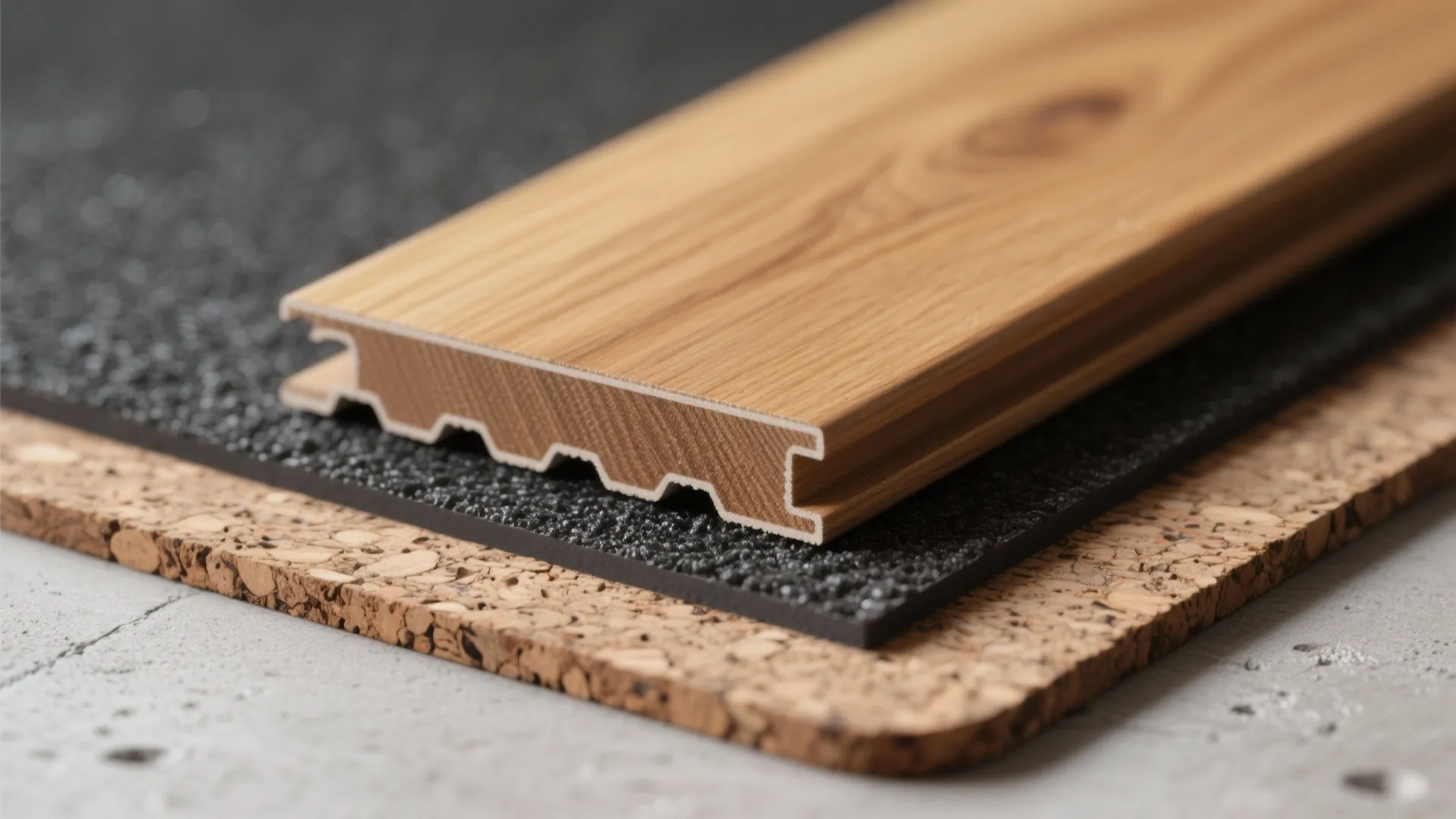 Timber Layers and Acoustic Underlay for Warmth