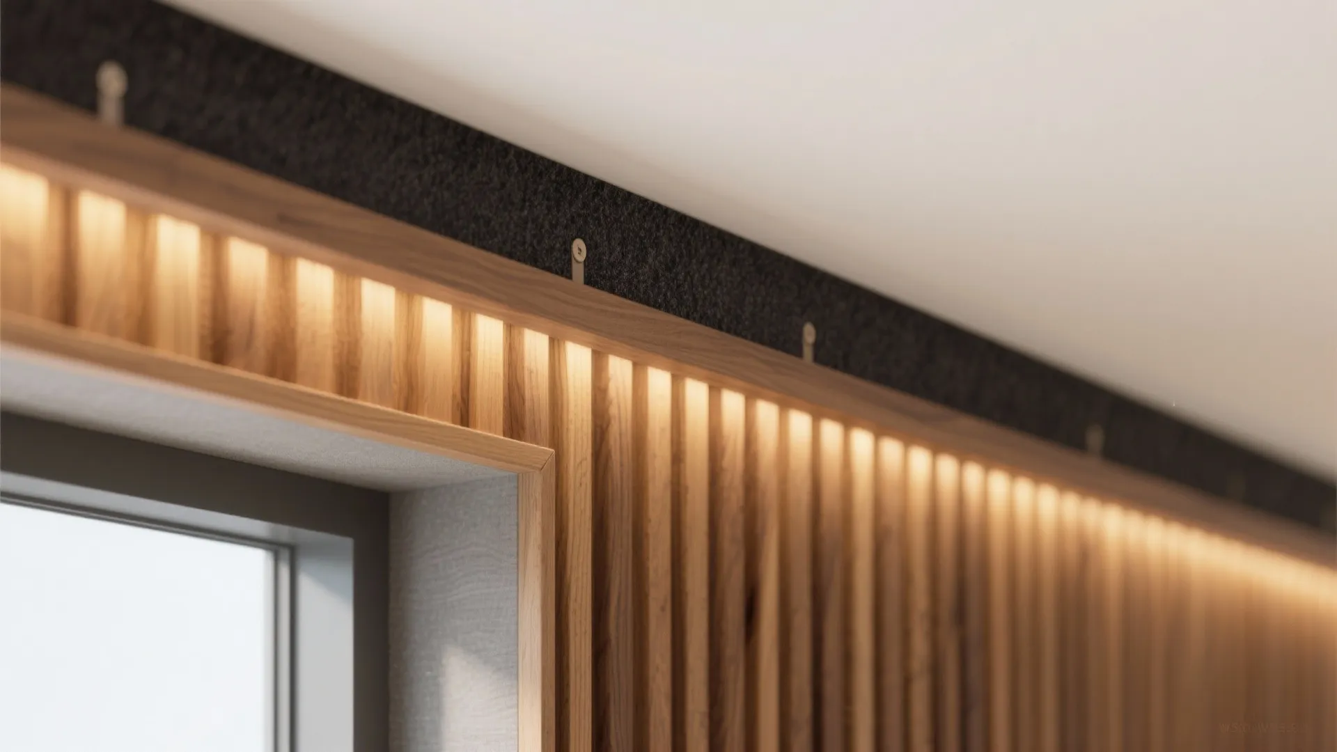 3) Timber slat band for warmth (without a full feature)