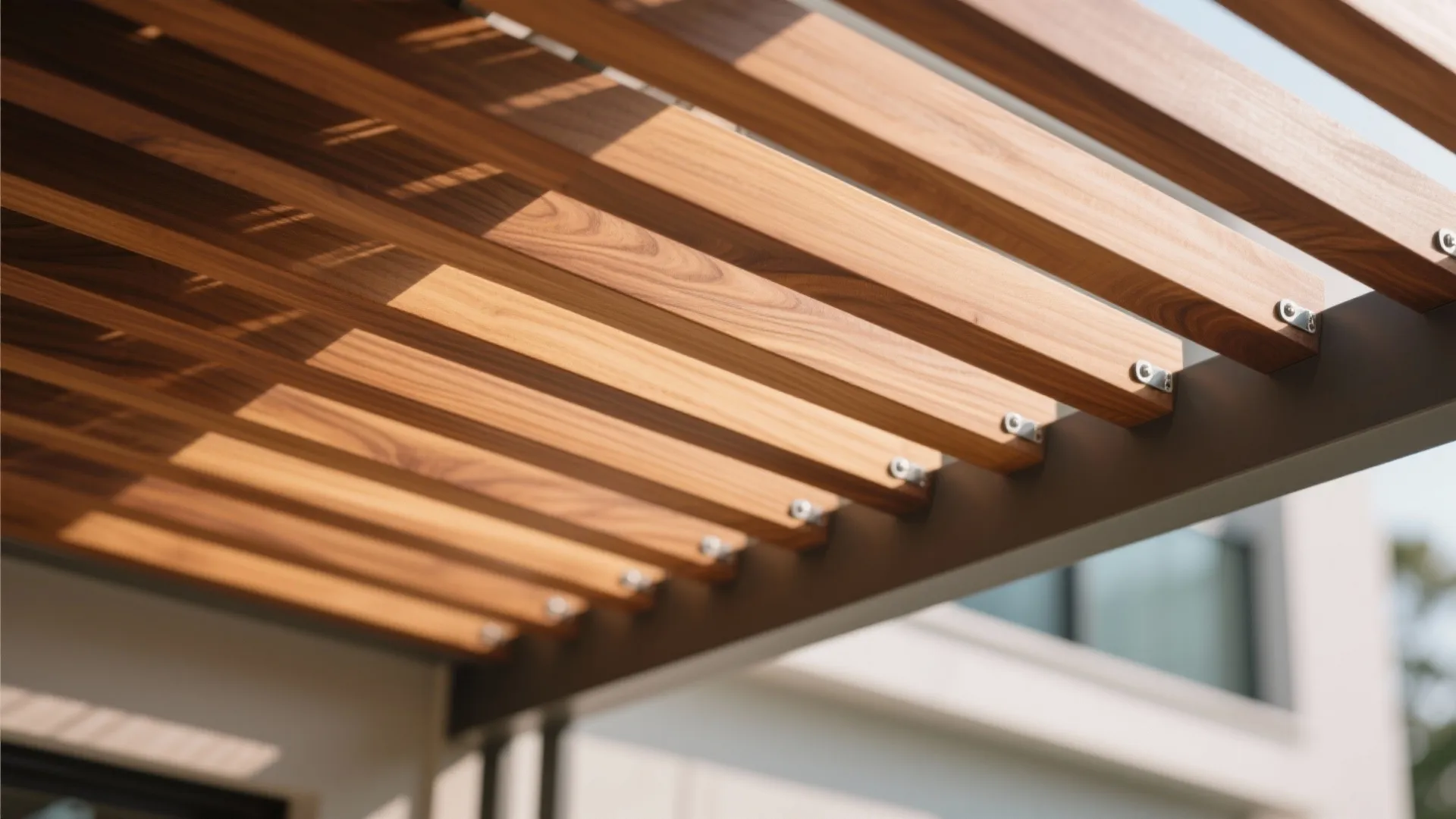 Warm Timber Slats for a Resort Feel