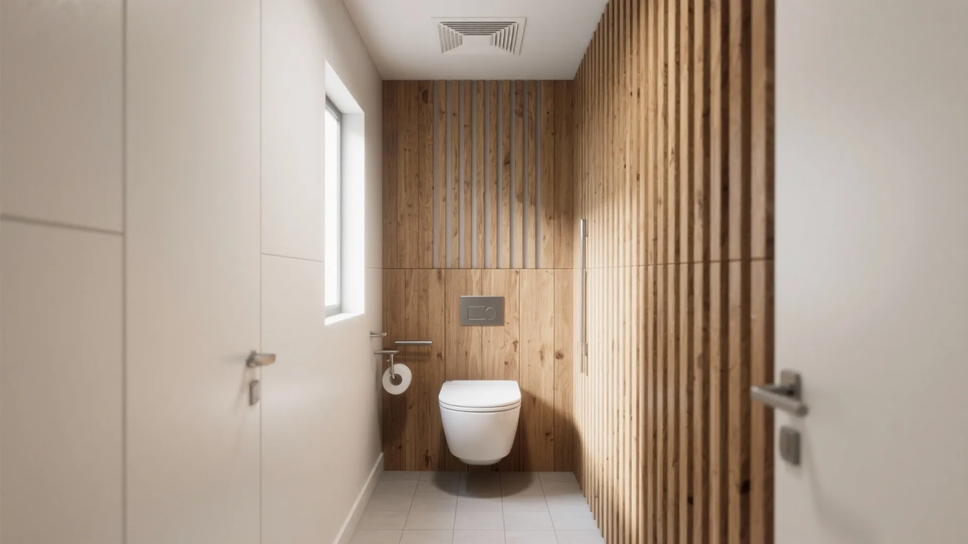 Vertical Timber Slats for Texture and Ventilation