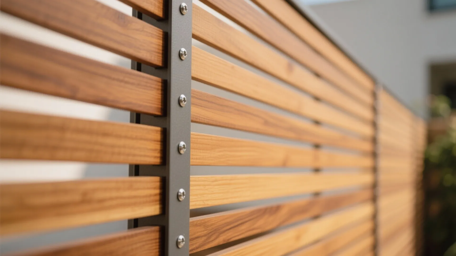 Timber Slat Privacy Screen