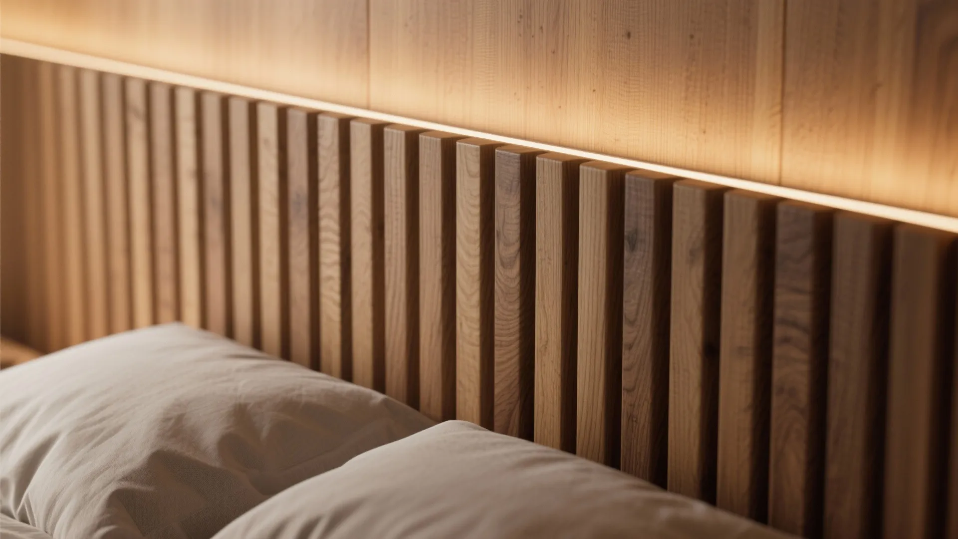 4. Statement Wall: Timber Slats or Oversized Art