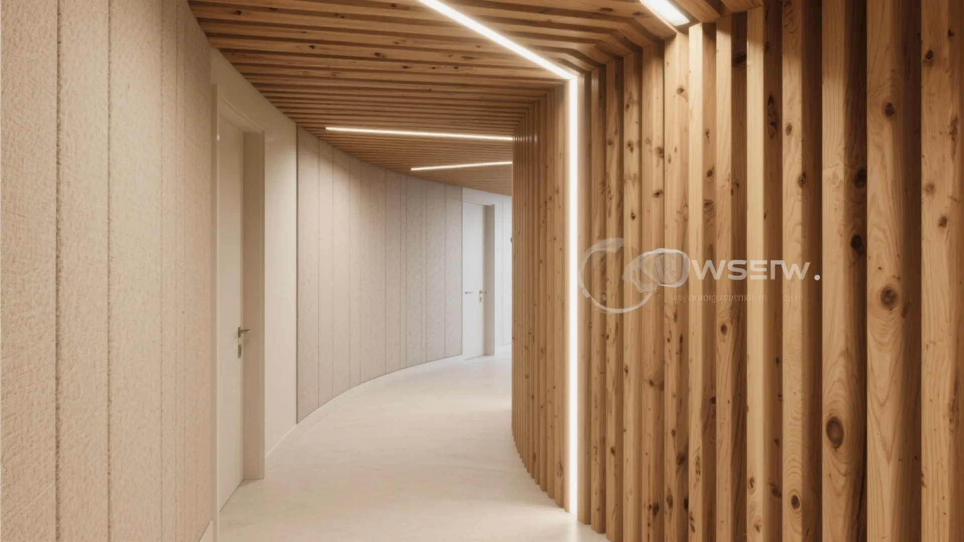 Timber Slat Ridges for Warmth and Direction