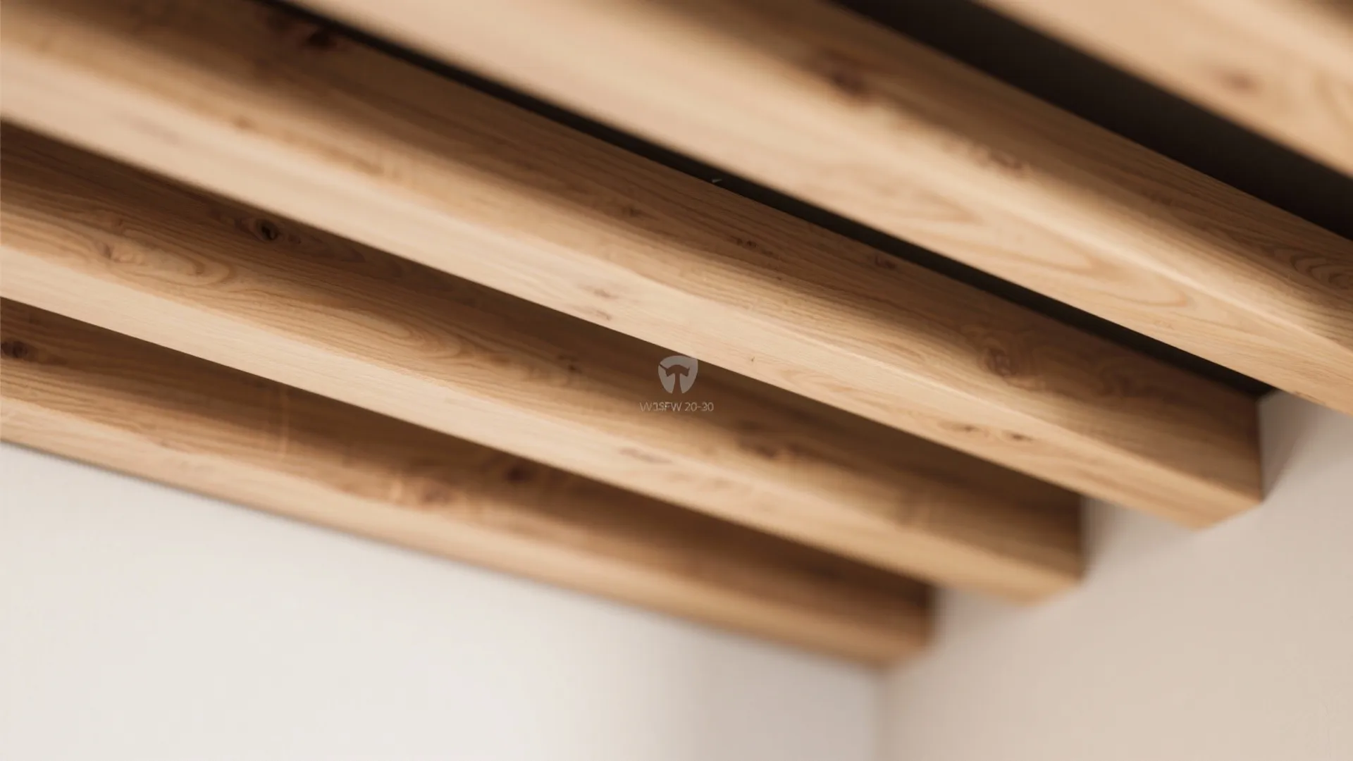 Timber Slats or Veneer Bands to Zone the Hall