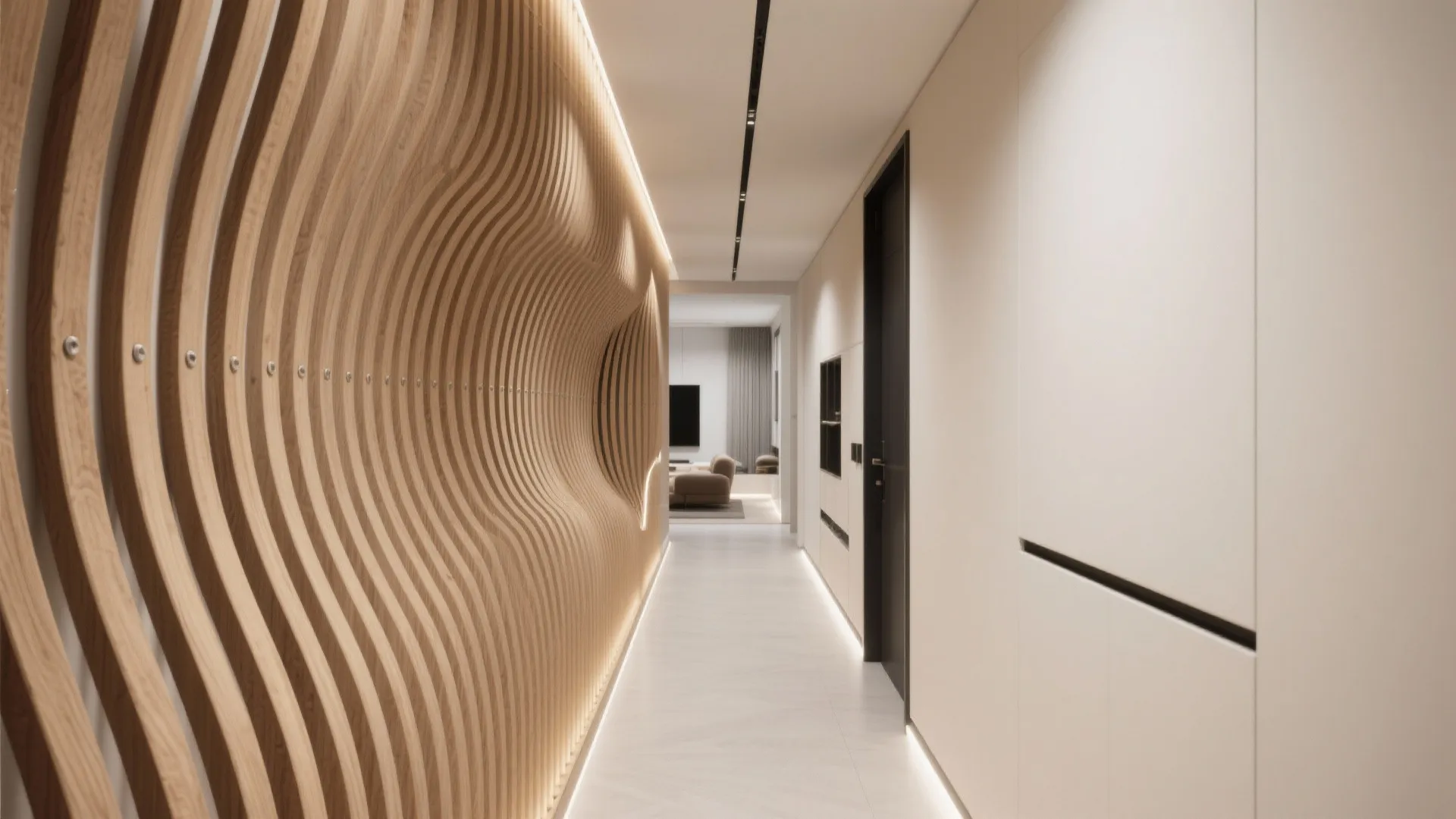 Parametric Timber Slat Waves