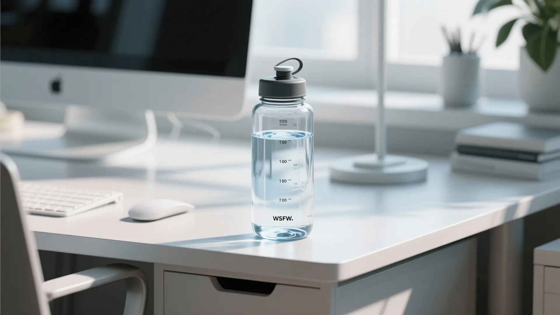 8. Reusable Water Bottle with Time Markers