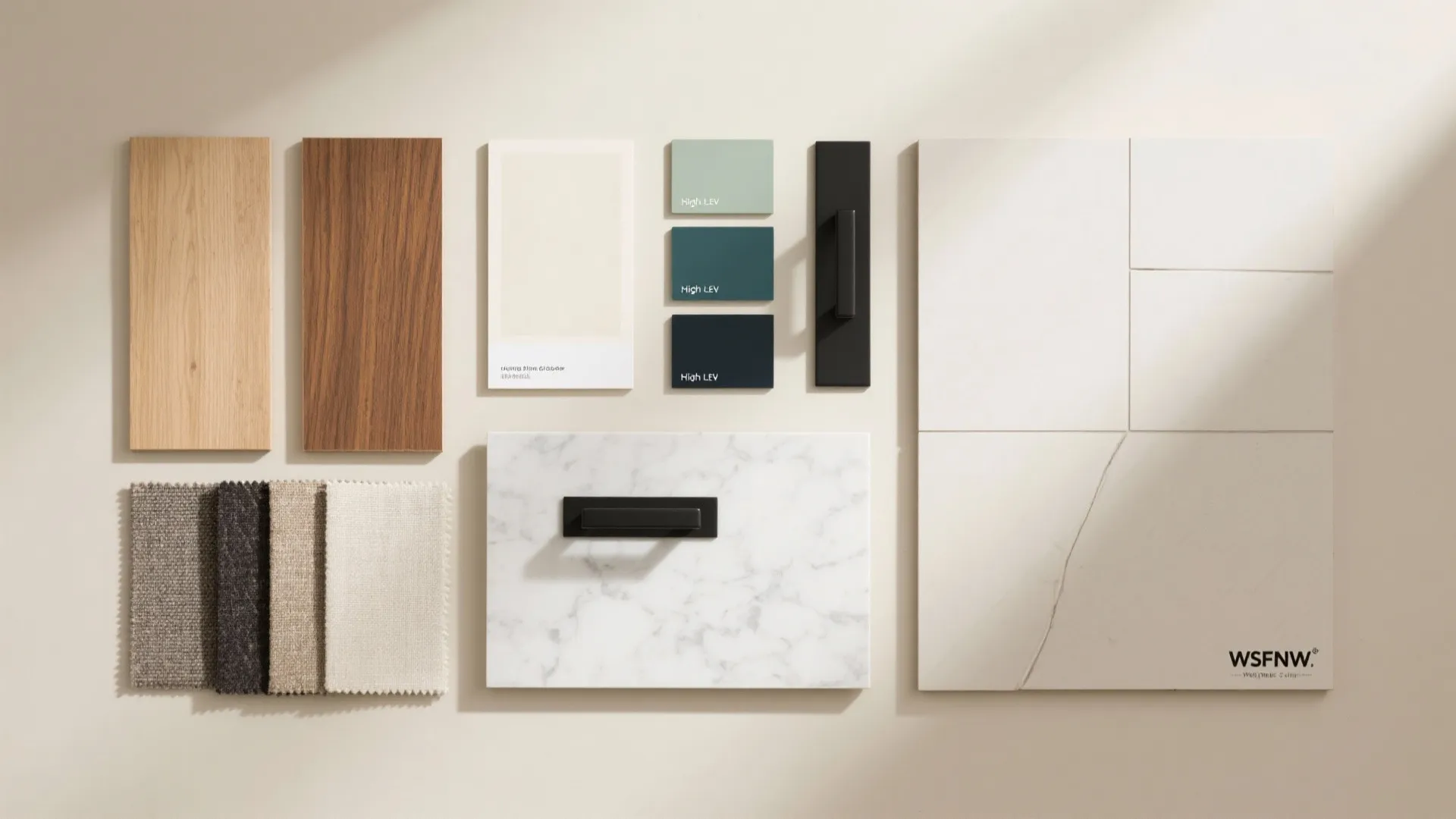 Material and color palette that ages gracefully