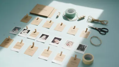 Creative Children's Room Wall Decor with Polaroids