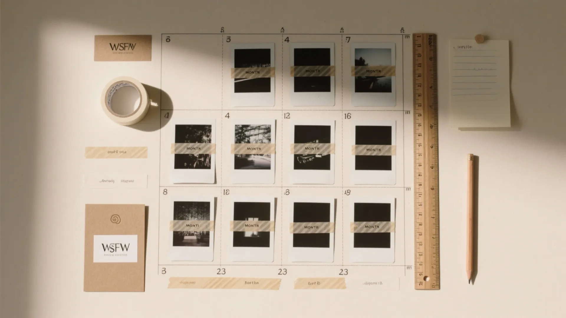 “A Year of Firsts” Photo Timeline Wall