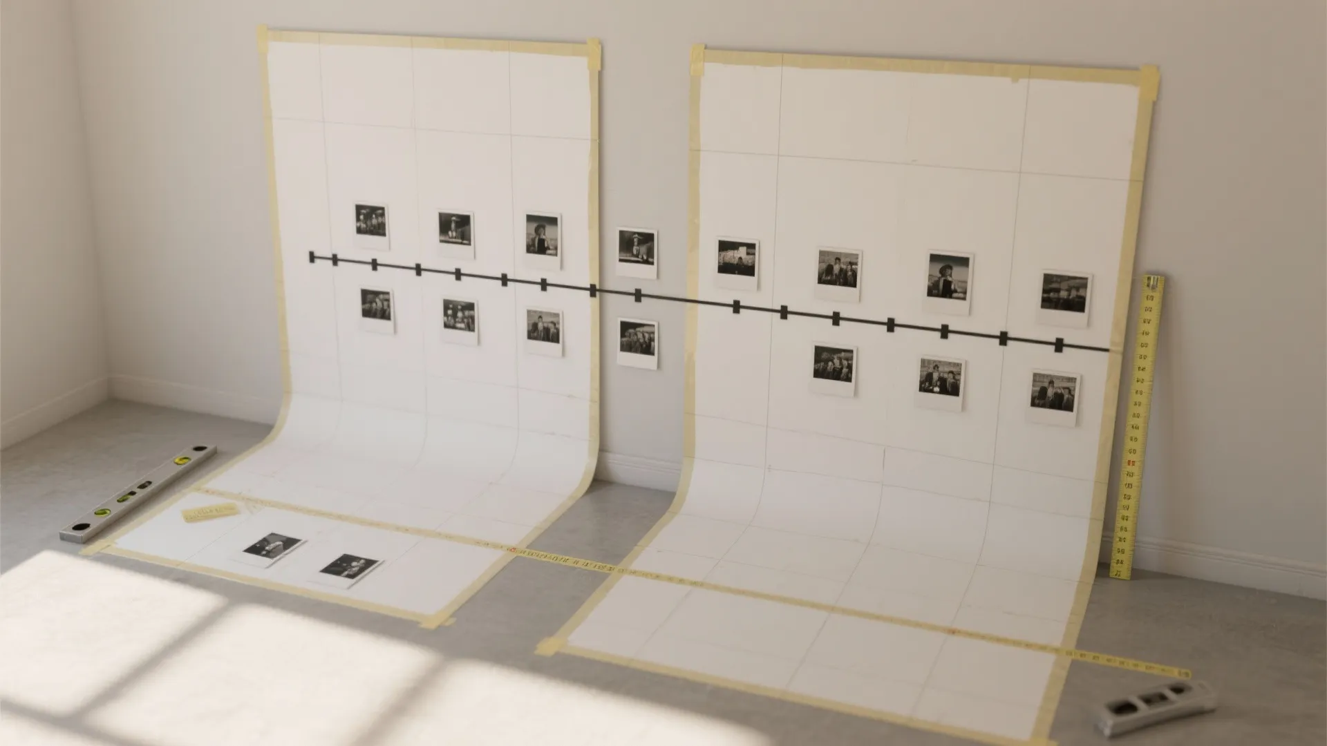 Minimalist Milestone Timeline Backdrop