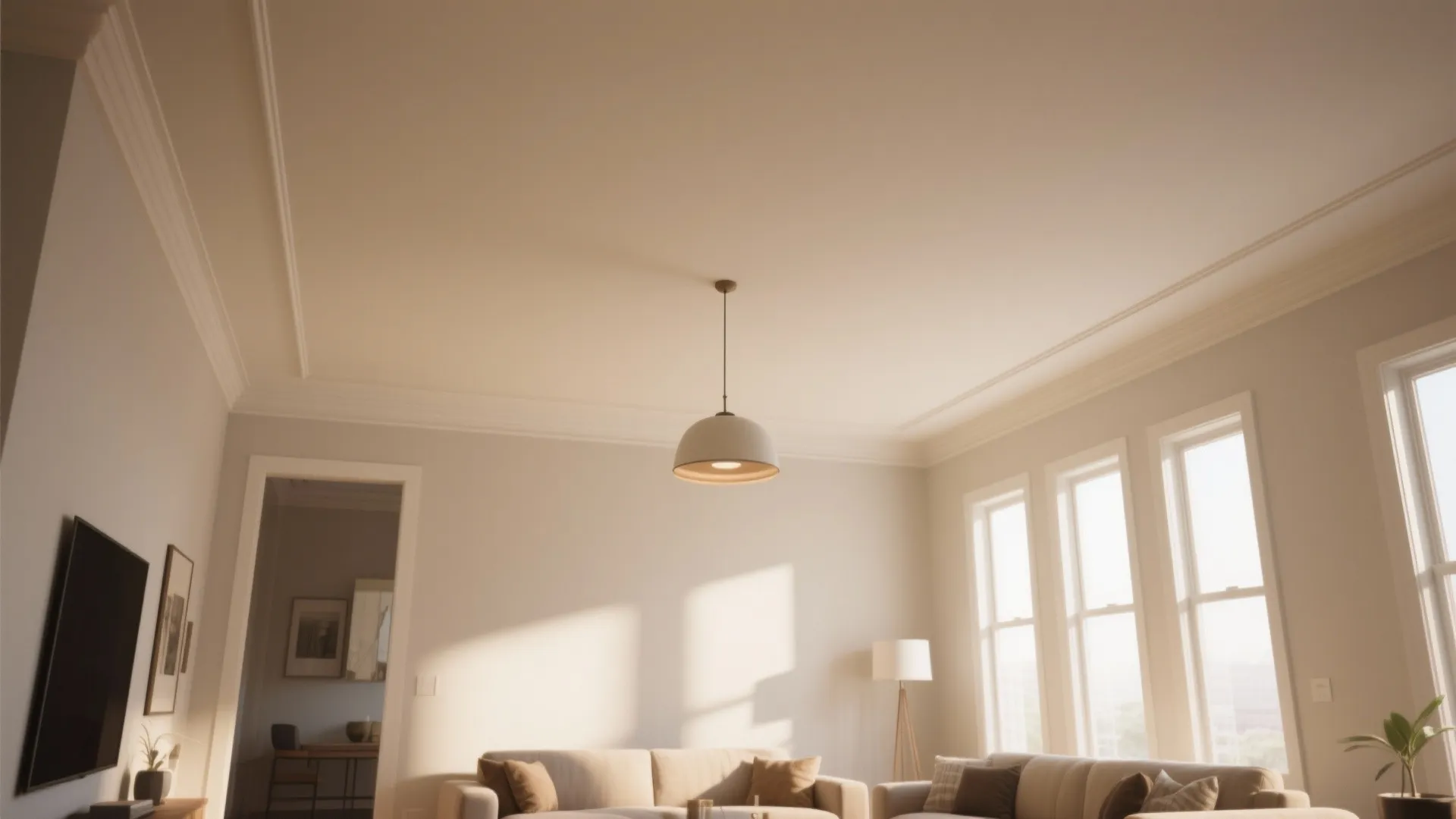 4. Paint Ceilings Lighter (or Slightly Tinted)