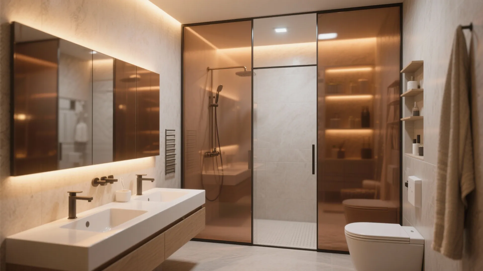 9. Tinted Glass Panels