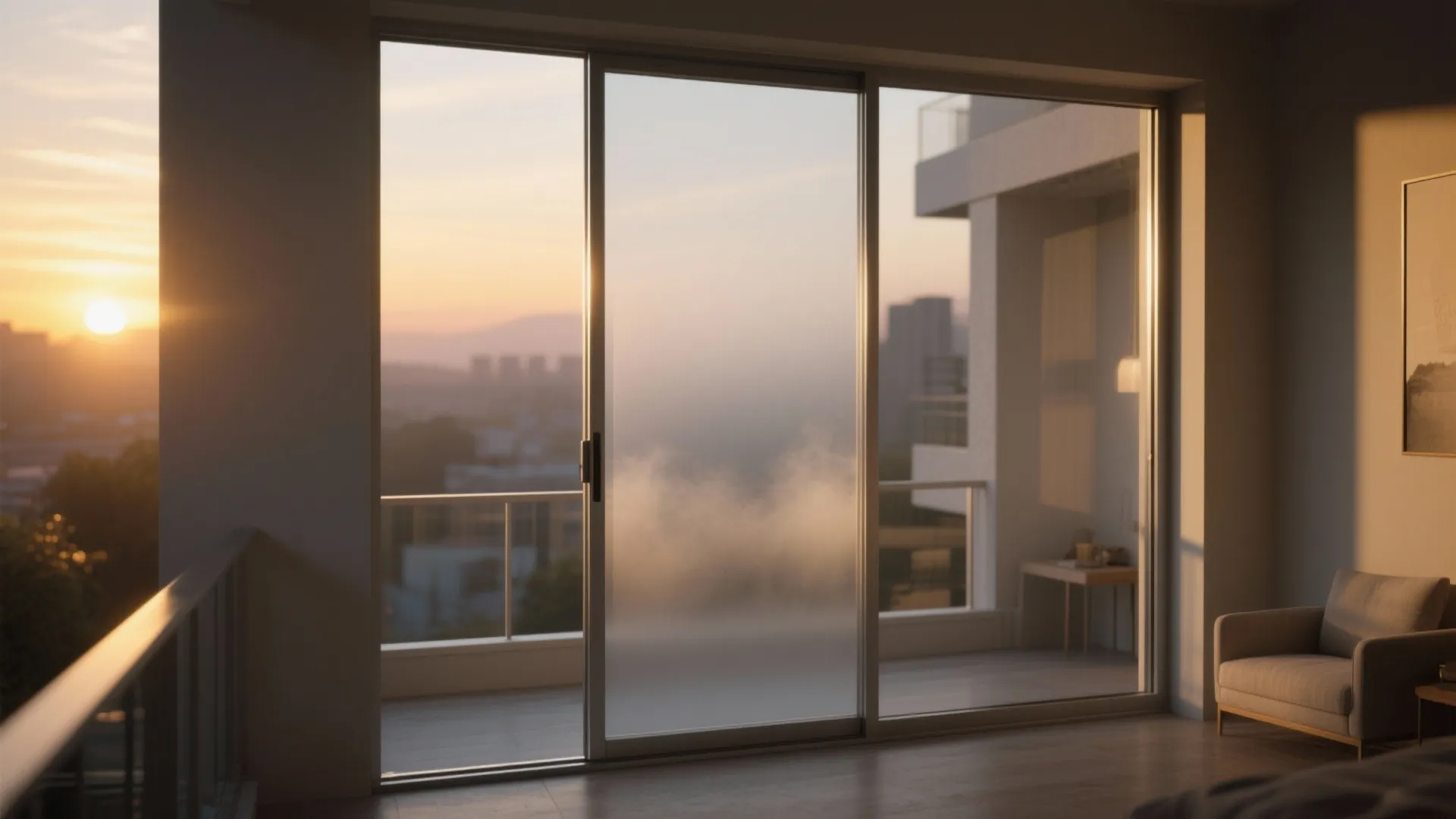 Tinted or gradient color for mood and UV control