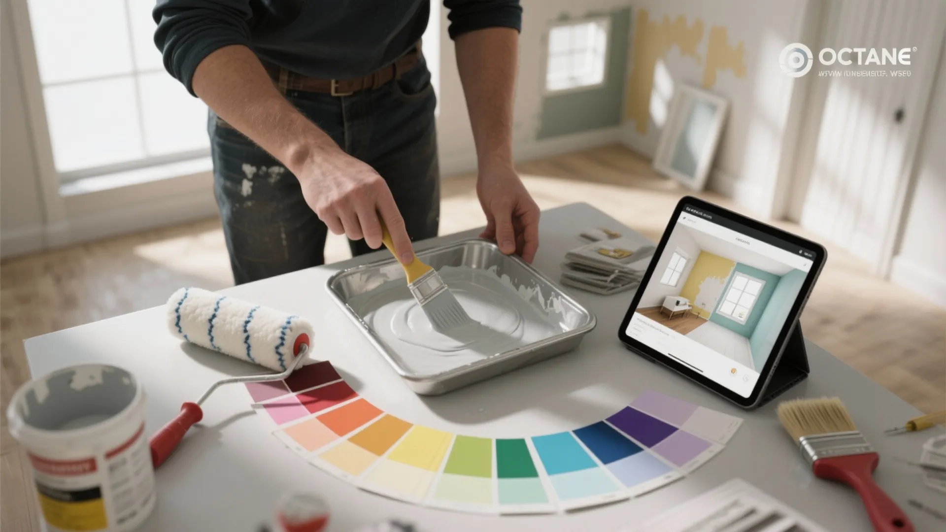 3. Use tinted or primer + paint combo to save time