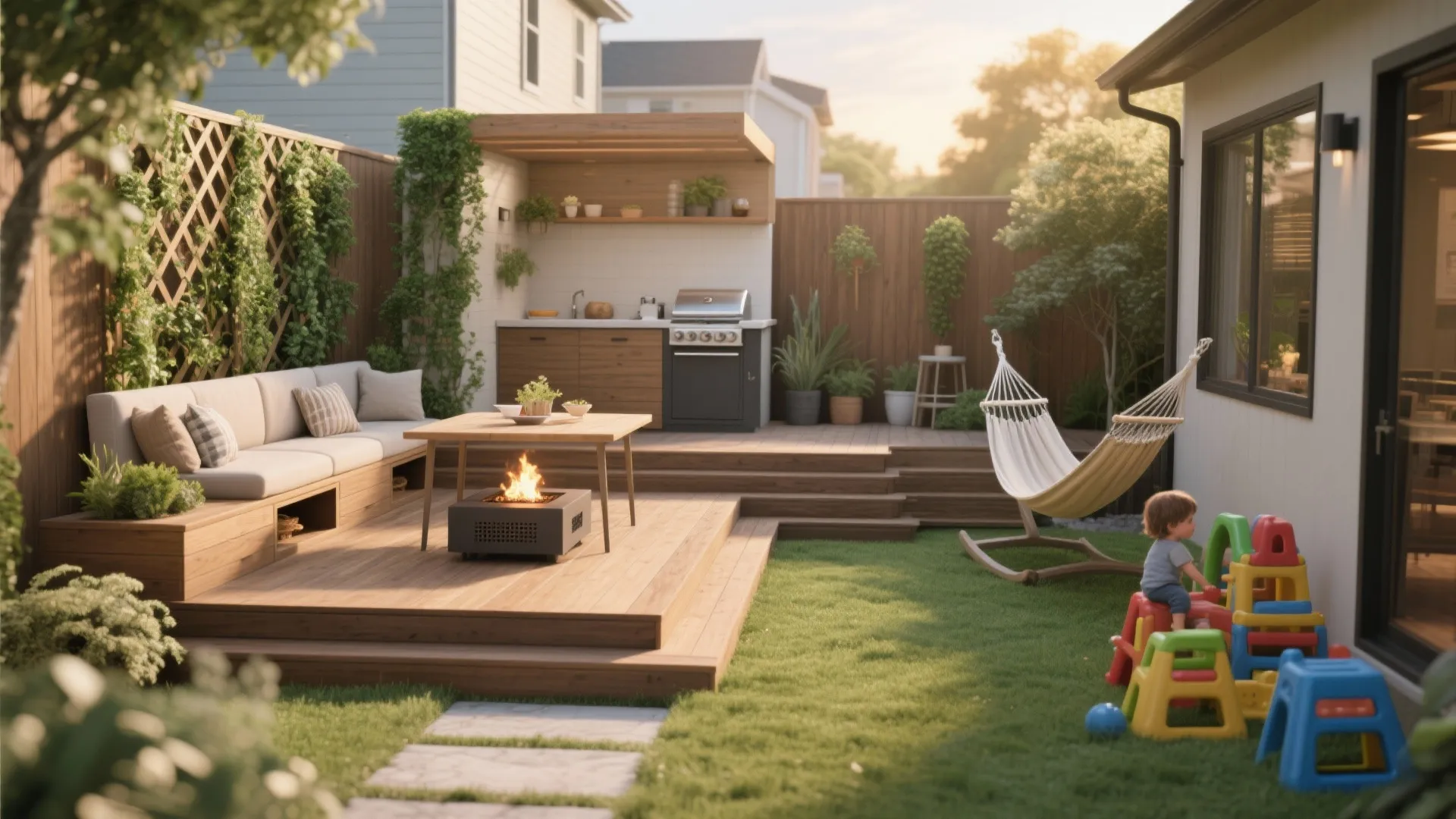 5 Backyard Living Space Ideas: Small backyard, big ideas: 5 practical and stylish ways to transform your outdoor living space