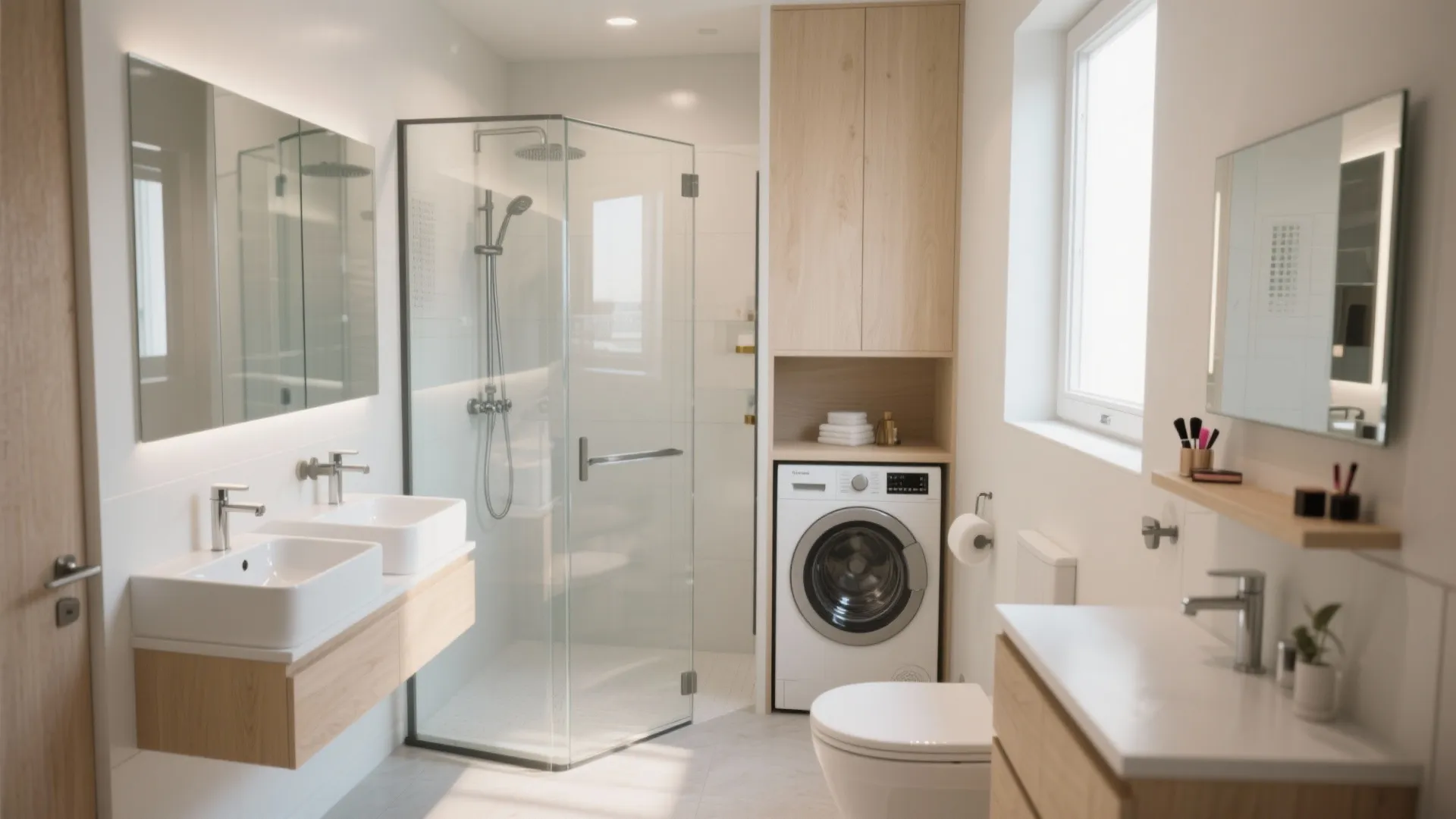 Glass Shower Doors: 5 Small-Bathroom Ideas: How to use glass shower doors to make compact bathrooms feel larger — 5 practical inspirations from a pro designer