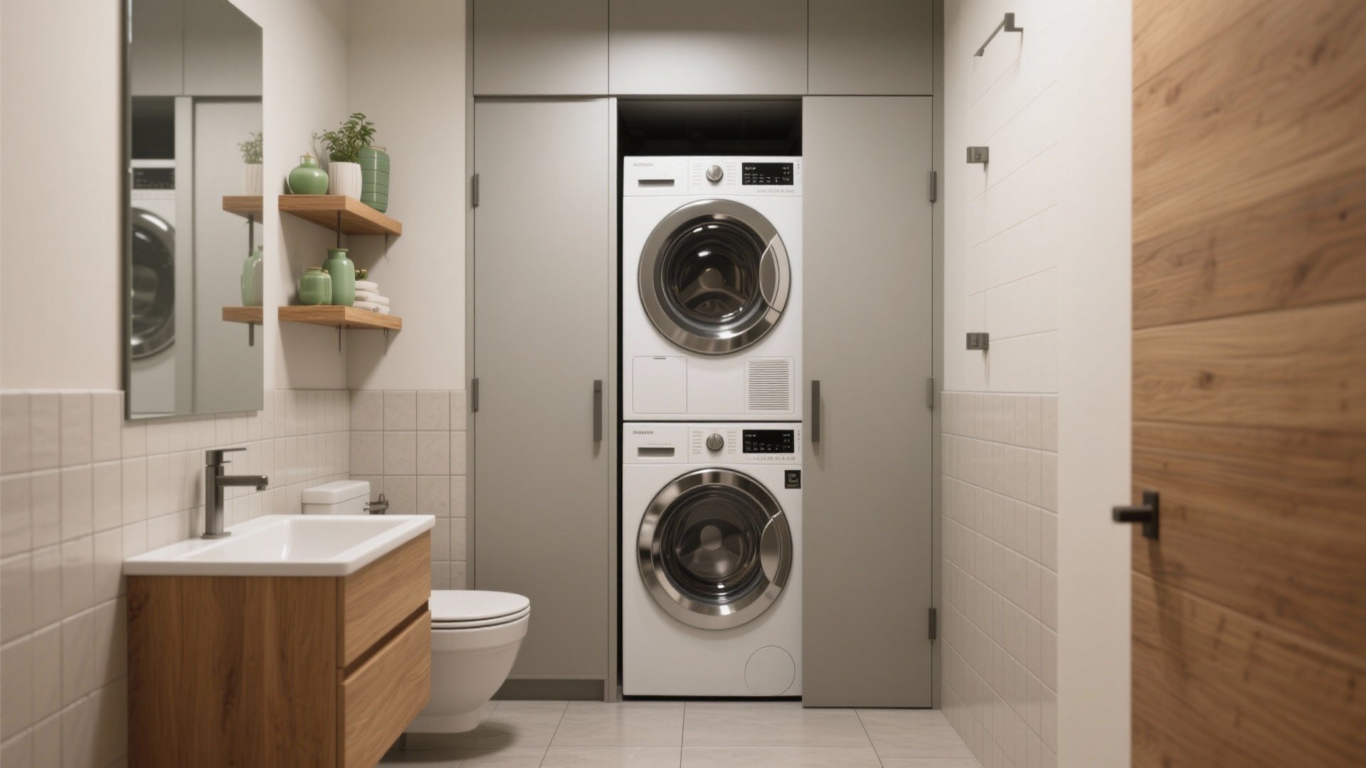 Washer in Small Bathroom? 5 Layout Fixes That Actually Fit
