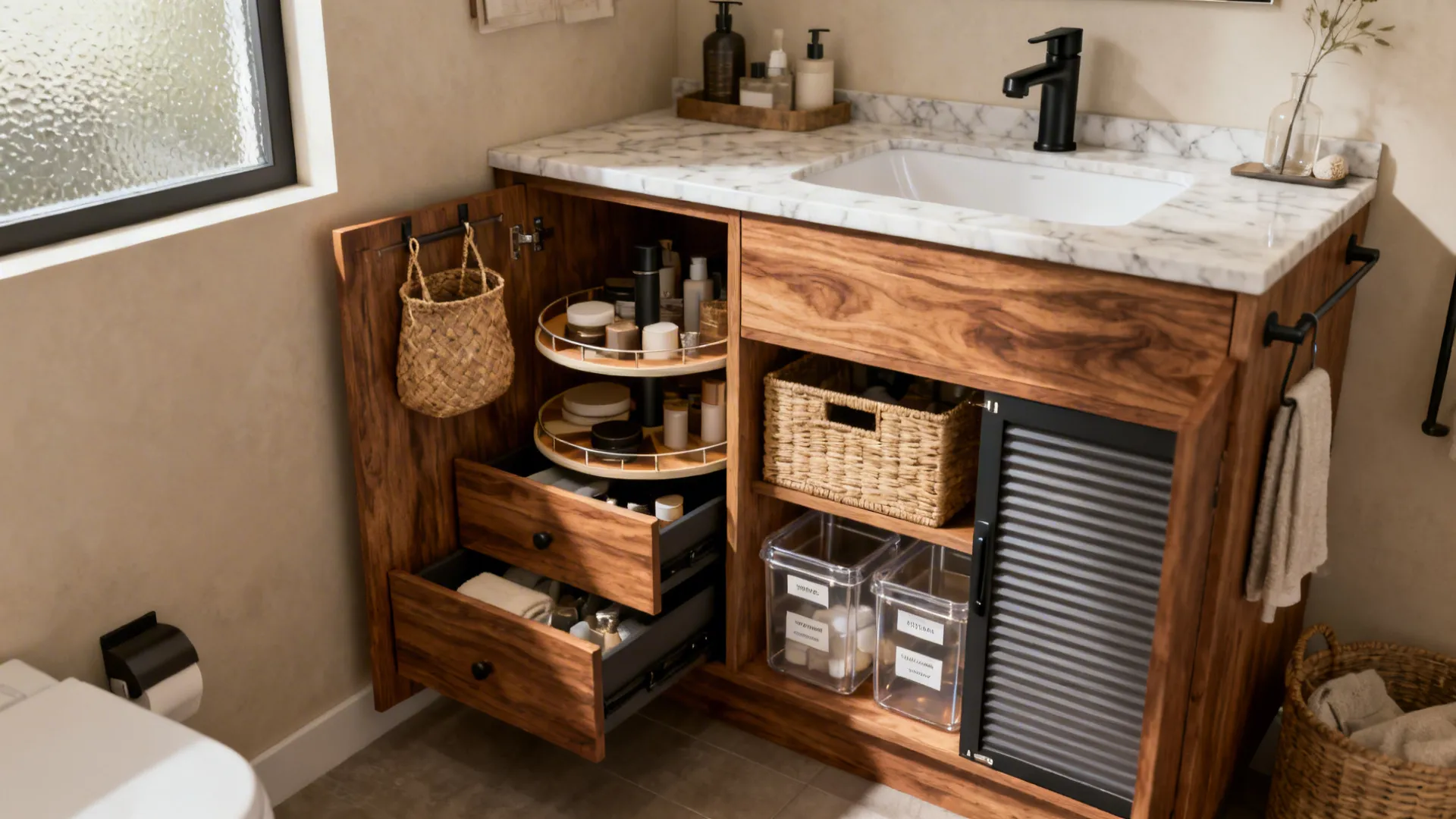5 Small Bathroom Under-Sink Storage Ideas