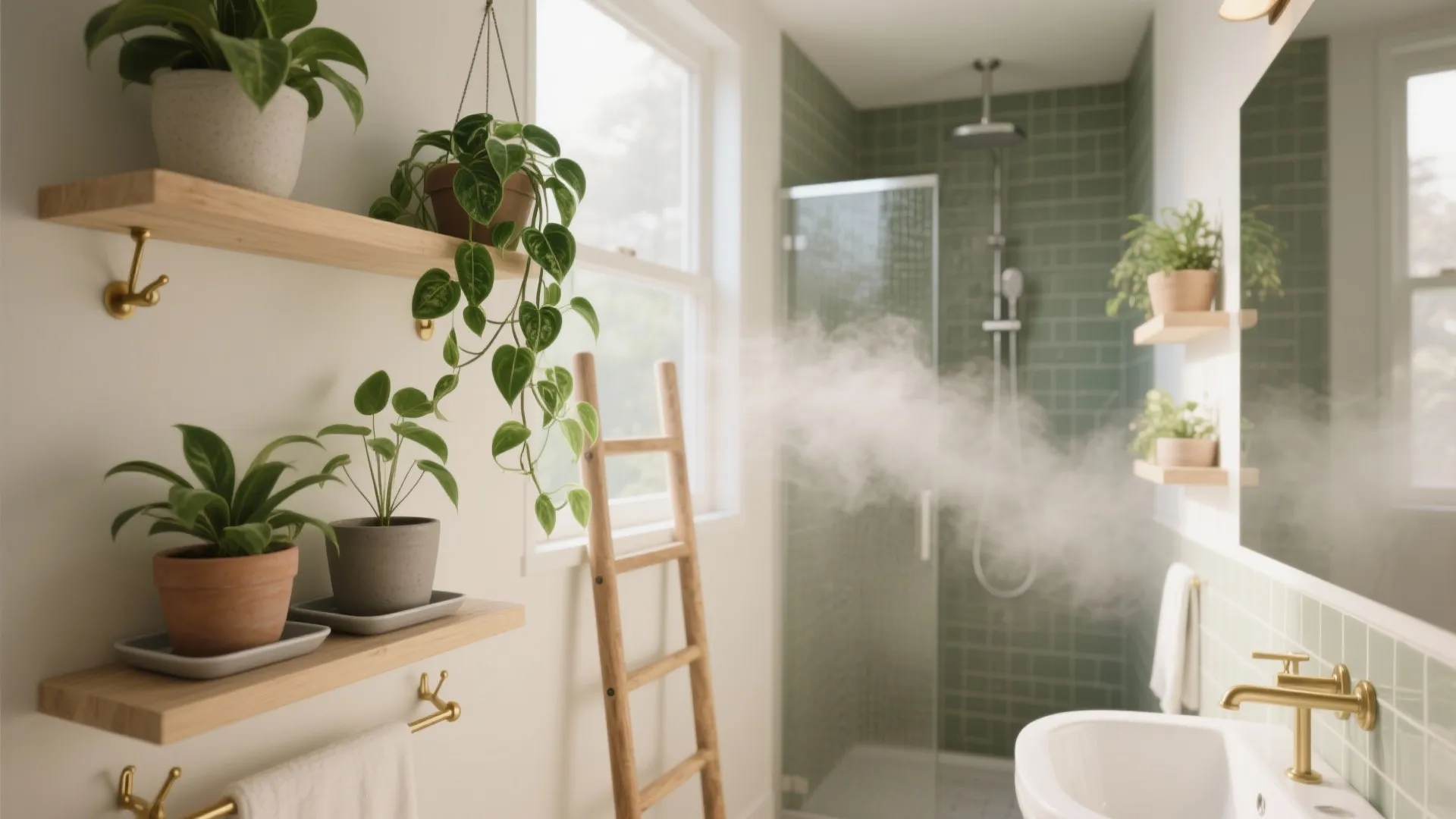 Small Bathroom Plants Decor: 5 Ideas: Creative, humidity-friendly plant ideas for tiny bathrooms I use with clients