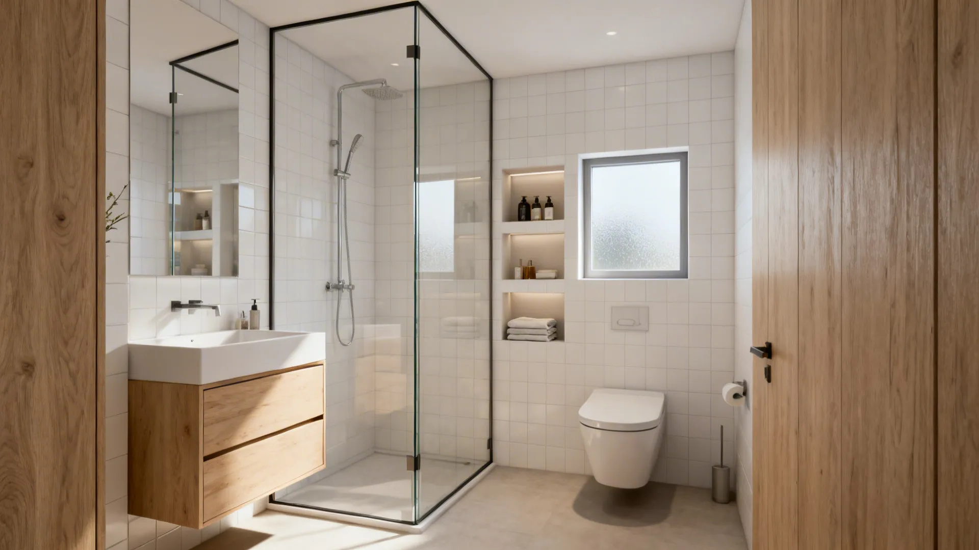 5 Small Shower & Toilet Ideas