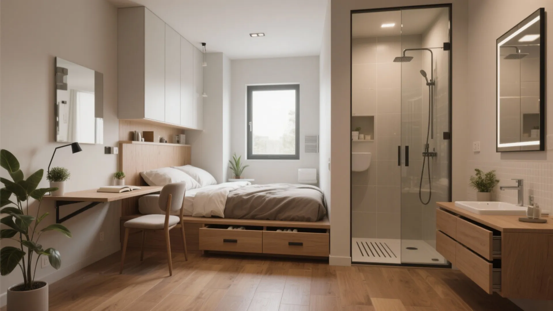 5 Small-Space Bedroom & Bath Ideas: Smart, stylish solutions for tiny bedroom and bathroom combos — five design inspirations from a pro