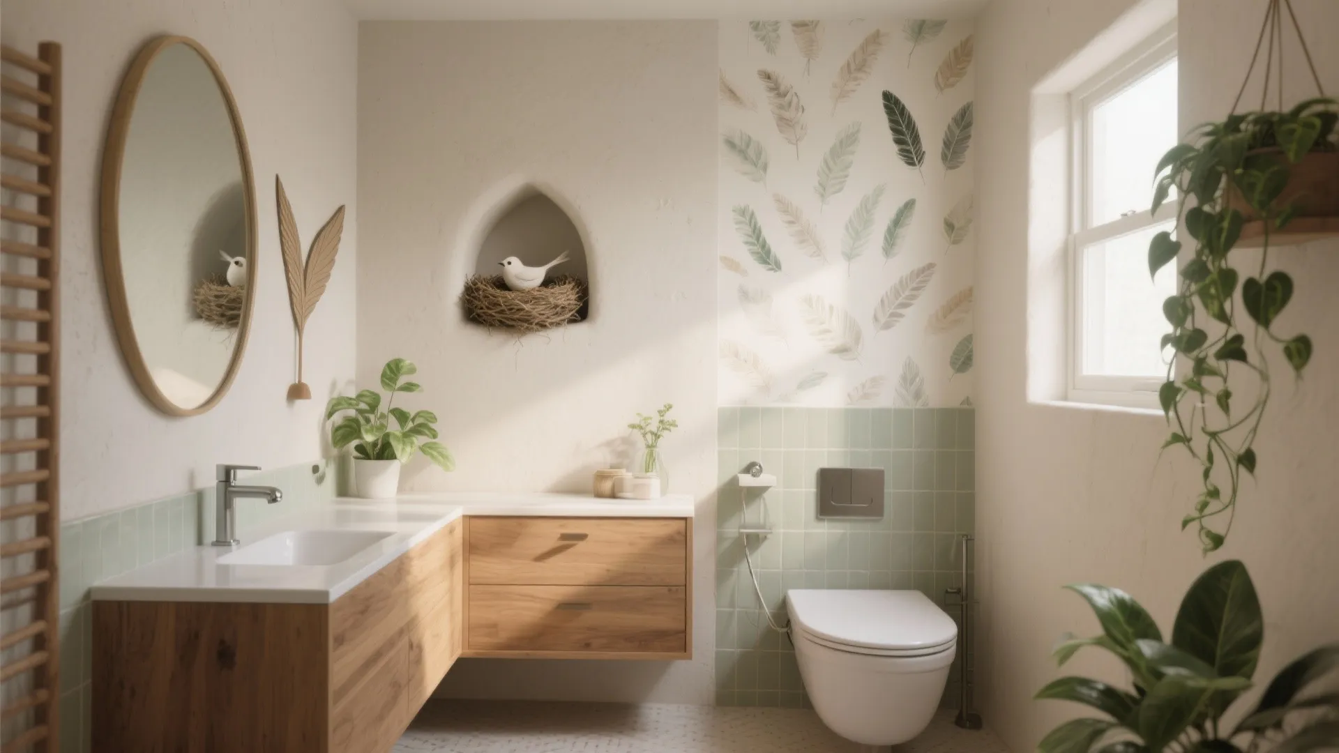 Bird Bathroom Decor: 5 Creative Ideas: Charming bird-themed bathroom ideas for small spaces from a seasoned designer