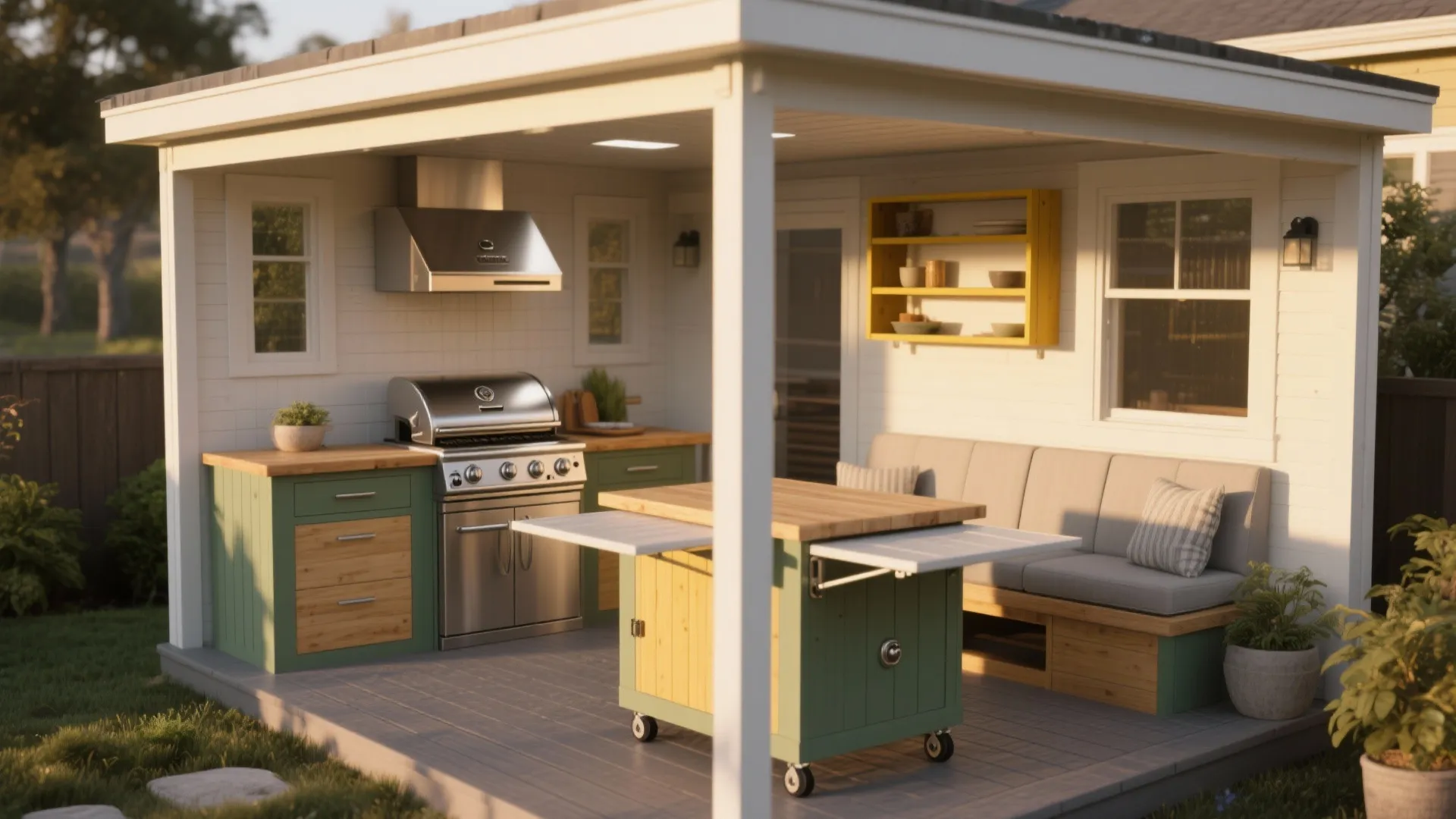 Small covered outdoor kitchen ideas — 5 creative solutions: Small covered outdoor kitchen ideas: five practical inspirations for tiny covered kitchens that maximize function, weatherproofing and style