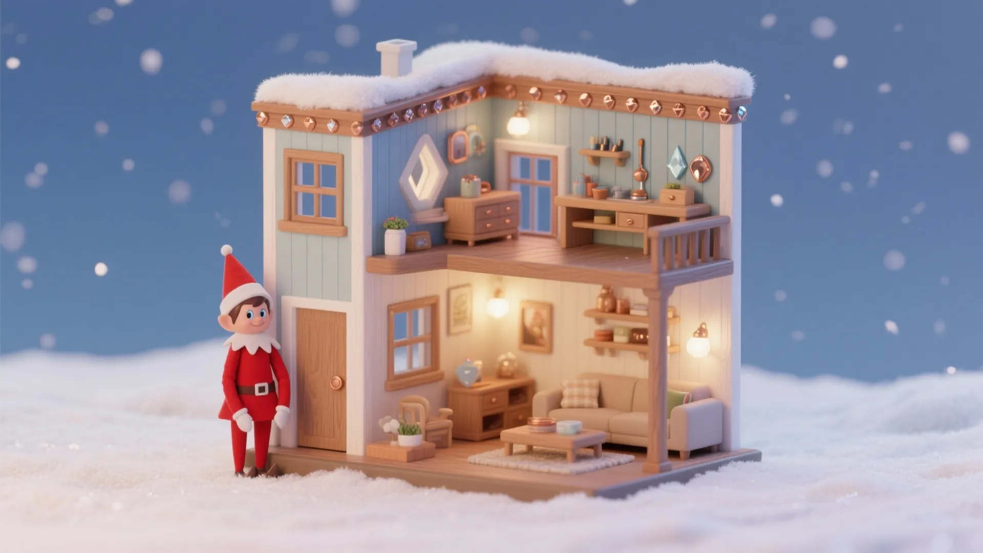 Elf on the Shelf DIY House Ideas for Small Spaces