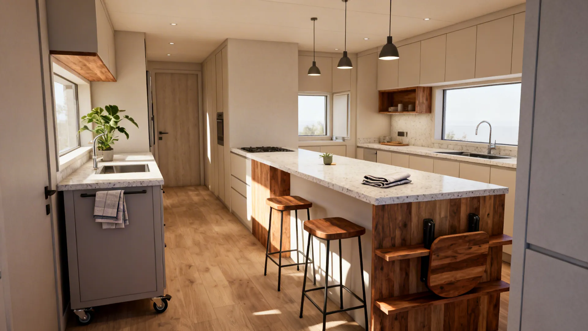 5 Small Kitchen Island Ideas with Seating