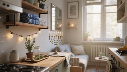 5 DIY Hanukkah Decorations for Small Spaces