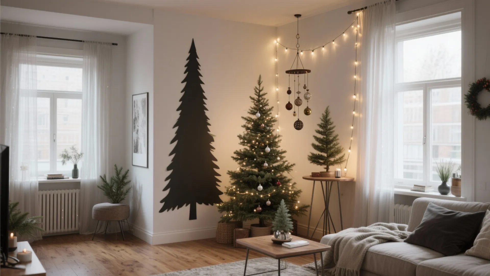 Small Space Christmas Tree: 5 Creative Ideas: Five compact, stylish ways to celebrate the holidays in tiny homes and studios