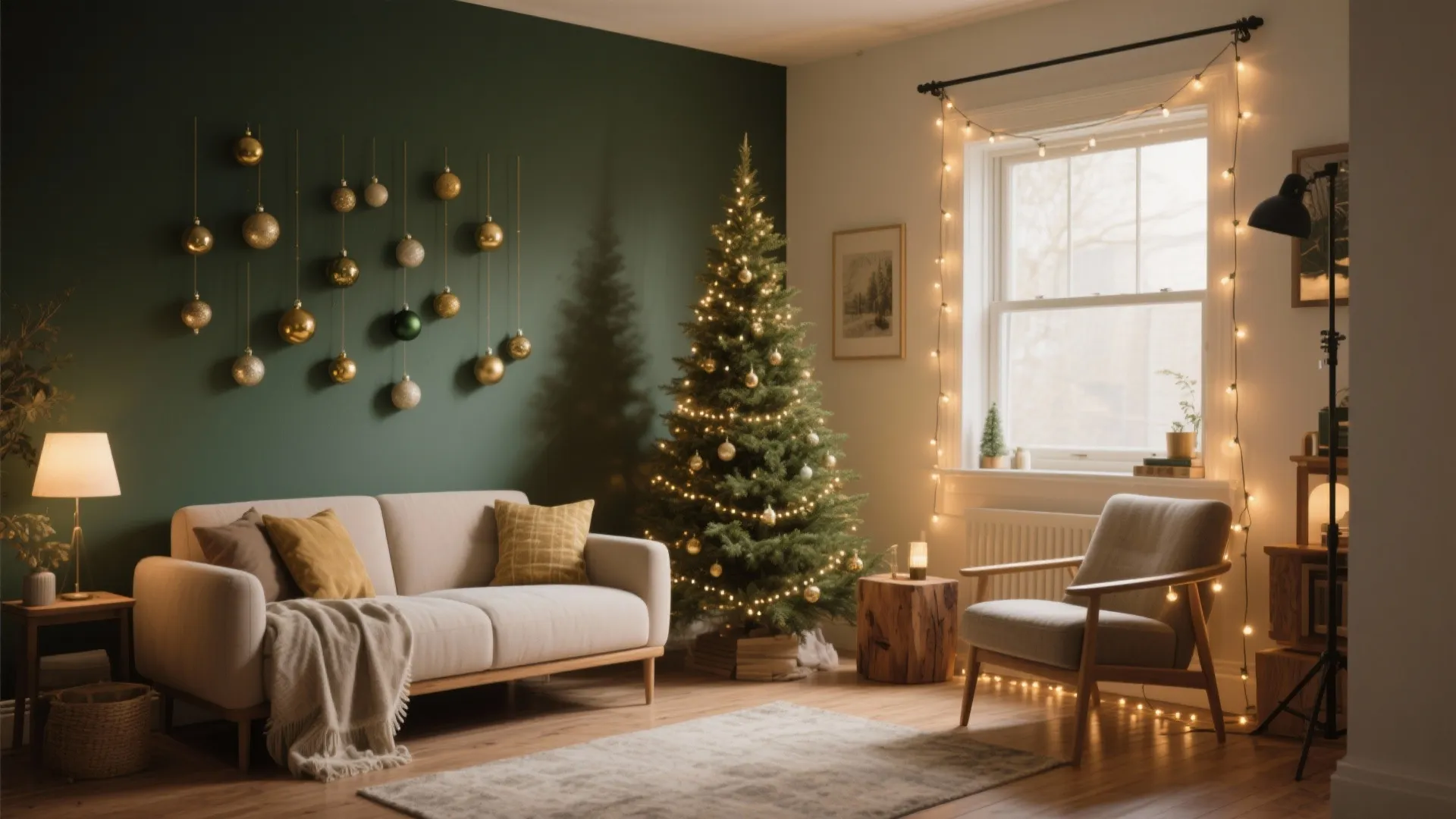 Christmas Decorating Ideas for Small Spaces — 5 Tips: Tiny apartment? No problem. Practical, stylish holiday ideas I use in real small-home makeovers.