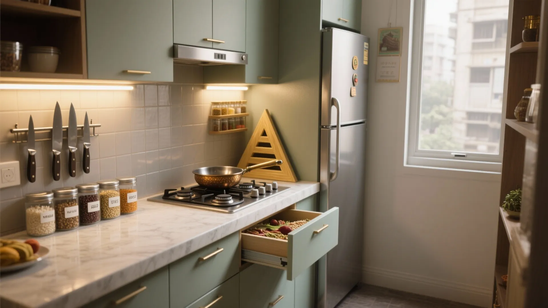 Very Small Indian Kitchen Design: Smart Space Solutions: 1 Minute to Transform Your Tiny Indian Kitchen with Big Impact Ideas