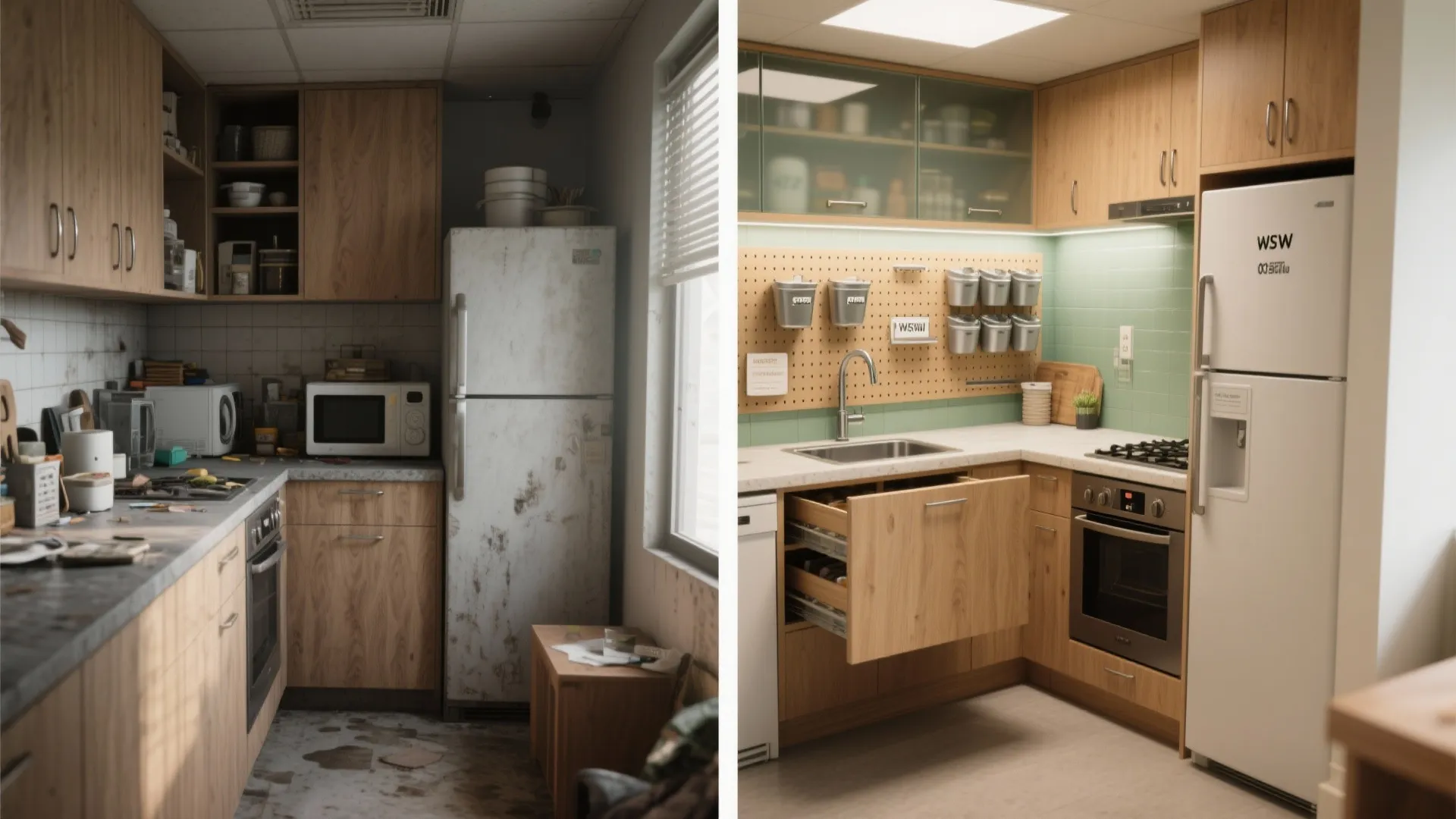 Smart storage with a petite kitchenette