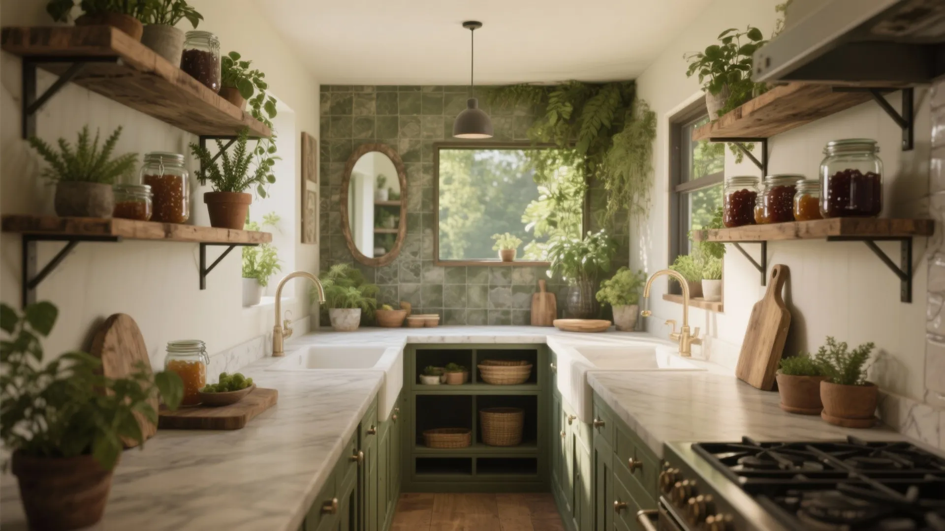 5 Small-Space Kitchen Ideas for a Cozy Nature-Centered Home