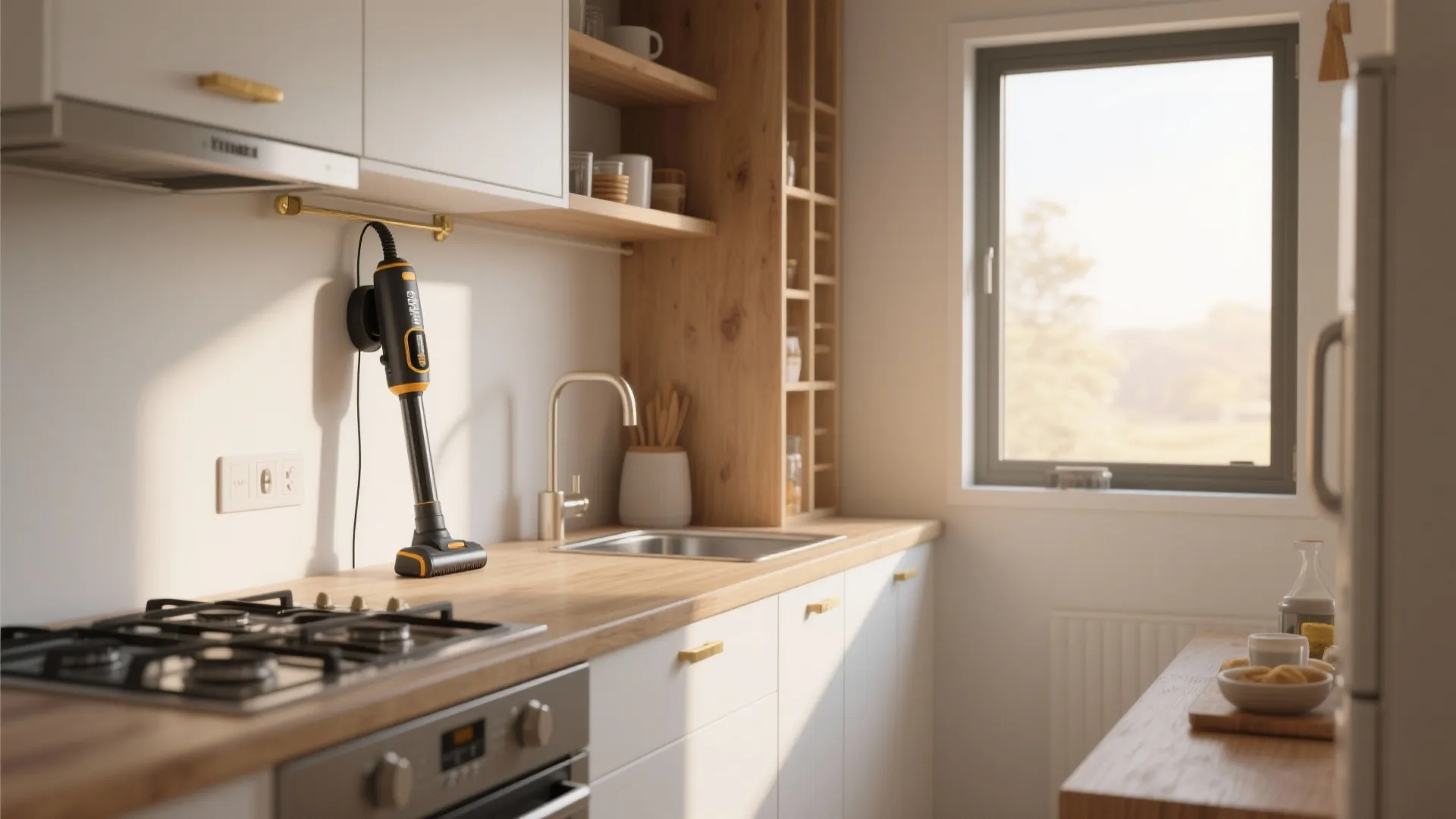 5 Small-Space Kitchen Ideas with Black and Decker Kitchen Wand Vibes: Clever small kitchen inspirations inspired by portable cleaning tools and compact design thinking