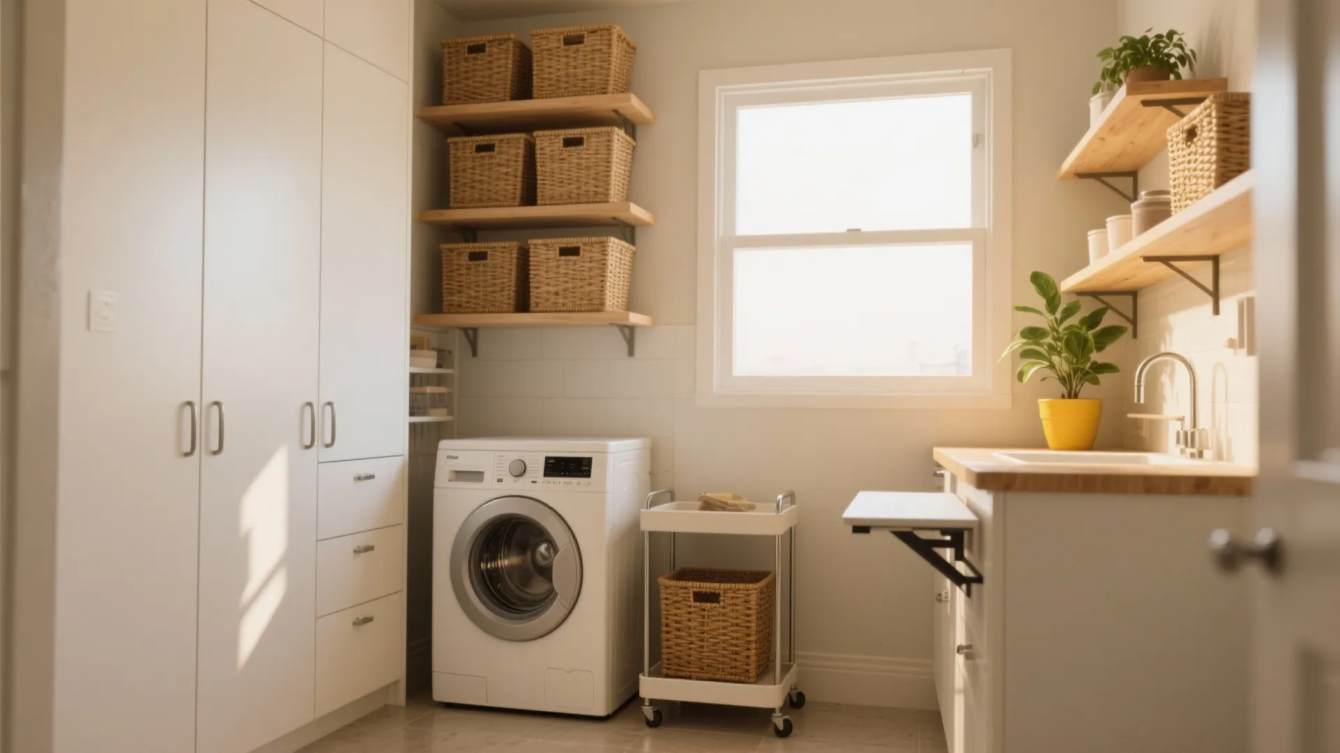 Very Small Laundry Room Storage Ideas — 5 Tips: Practical, budget-friendly space-saving ideas I use in tiny laundry rooms to add storage, convenience, and style