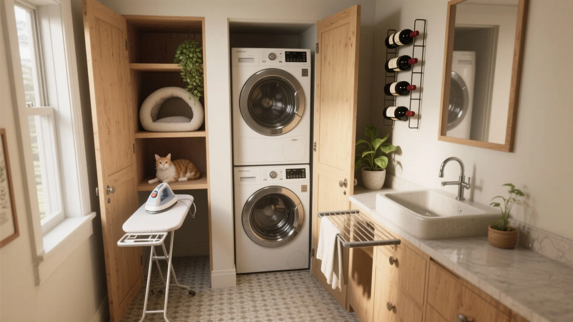 5 Laundry Room Ideas to Maximize Small Spaces: Clever, practical laundry room ideas I’ve used to transform tiny utility spaces into calm, efficient workhorses