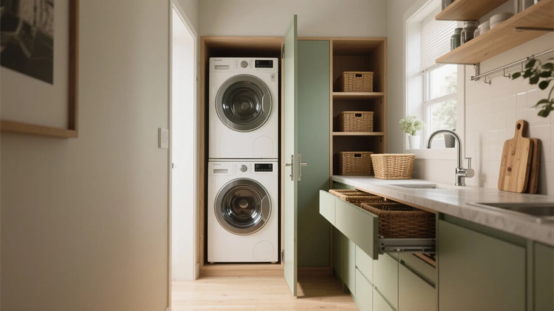 5 Small Laundry Room & Pantry Ideas: Smart, stylish ways I squeeze big function out of tiny laundry-pantries