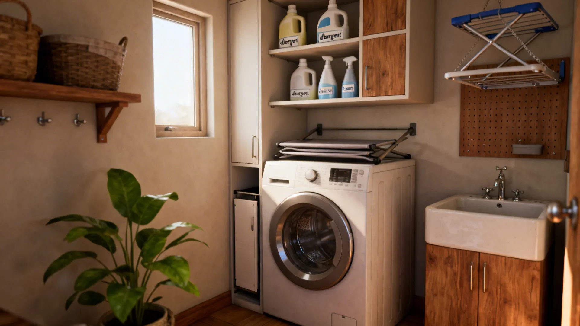 5 Small Laundry Room Ideas with Top Load Washer
