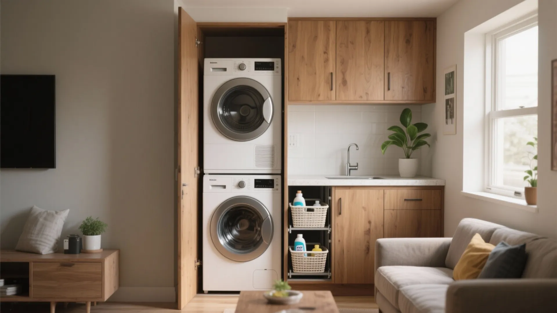 Stacked Laundry Room Ideas: 5 Small-Space Solutions: Practical, stylish ways I’ve used stacked laundry setups to save space and boost function