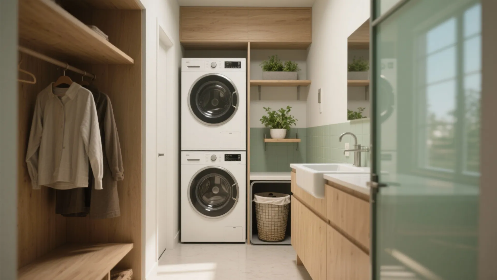 5 Stackable Small Laundry Room Ideas: Clever stackable solutions to maximize tiny laundry spaces
