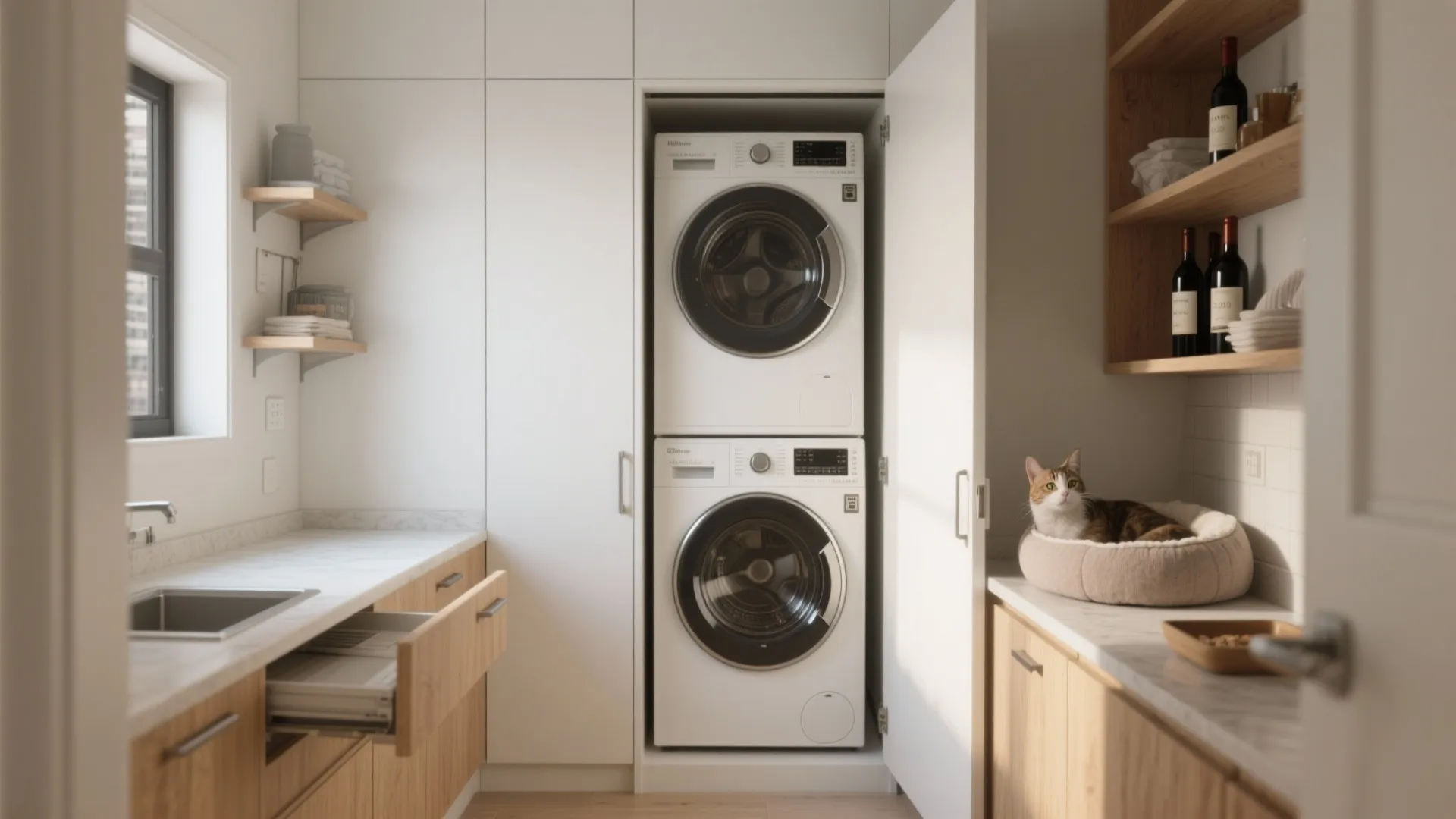 Small Laundry Room Cabinet Ideas: 5 Smart Solutions: Creative, practical cabinet ideas to maximize storage in tiny laundry nooks