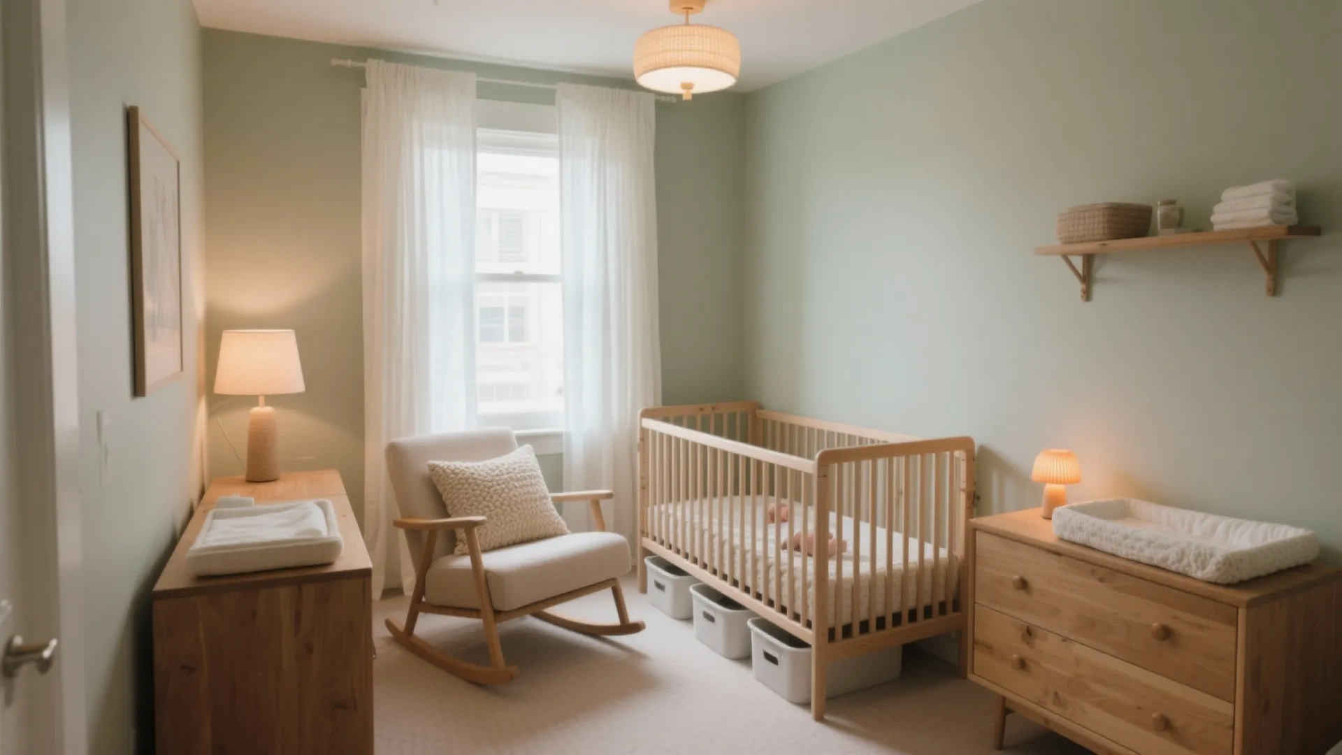 5 new born baby decoration ideas for calm, small nurseries: Small-space nursery design from my real-world playbook