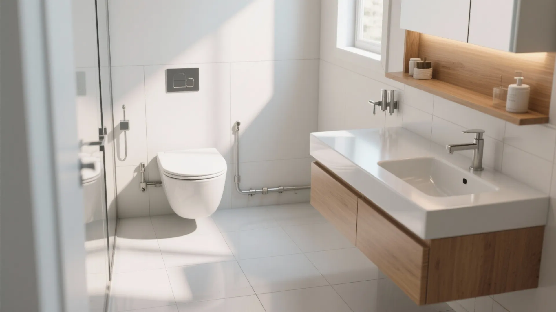 1. Prioritize slim, wall-mounted fixtures