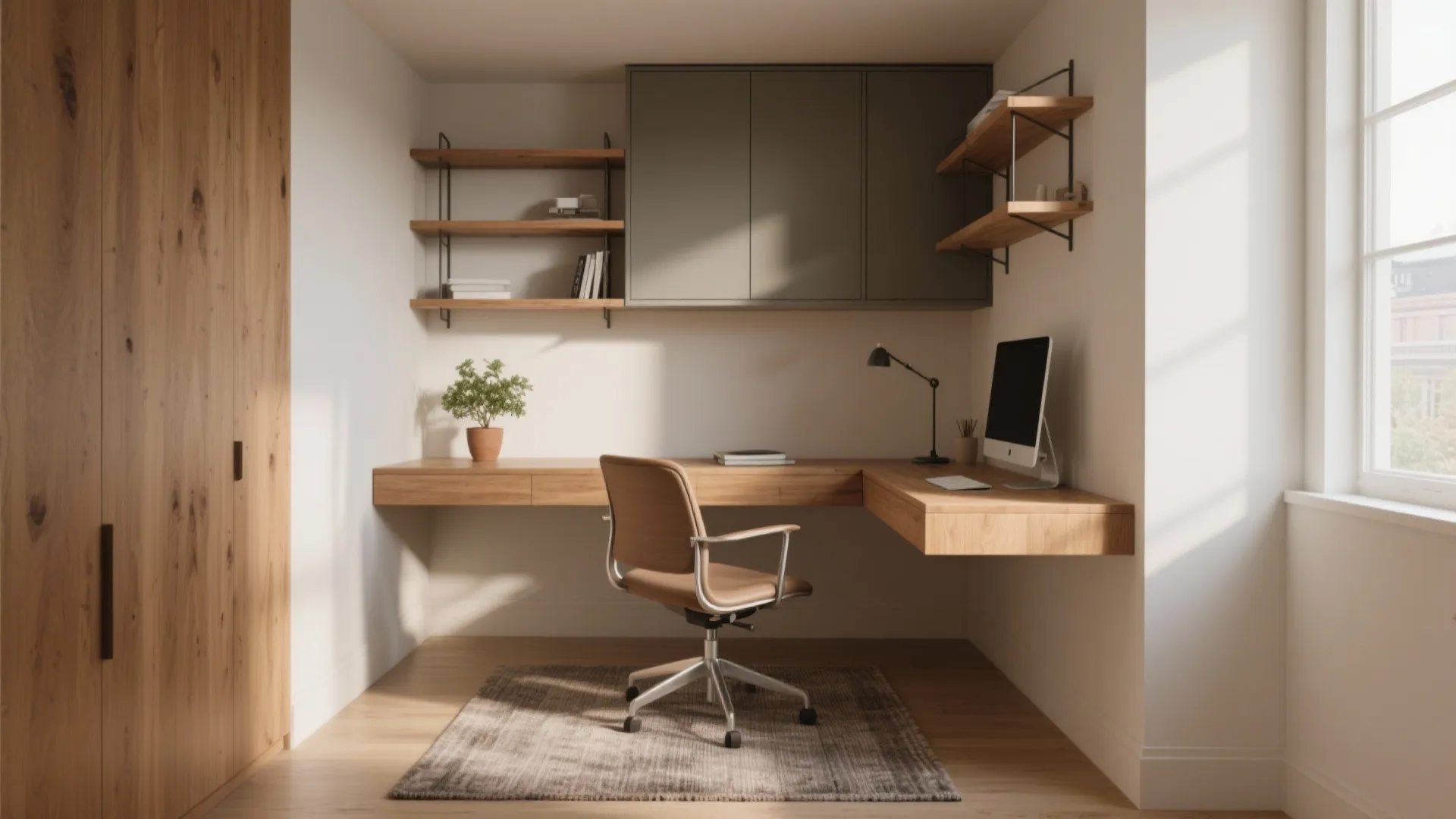 Office-in-Home Ideas: 5 Small Space Solutions: Practical, stylish home office ideas I use when space is tight