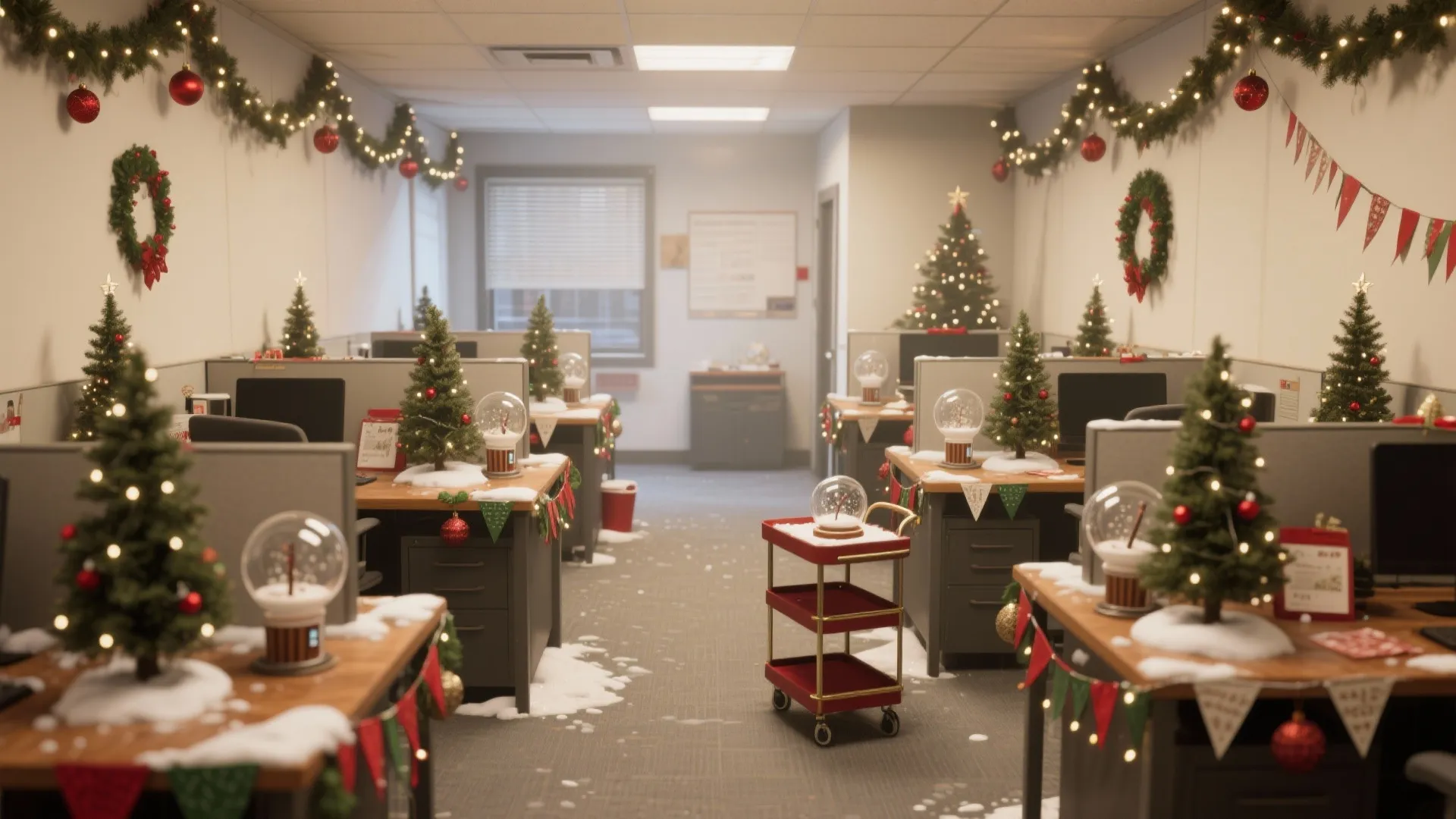 Easy Office Christmas Decorating Contest Ideas: 5: Five playful, low-budget office holiday themes I use to win (or at least make coworkers smile)