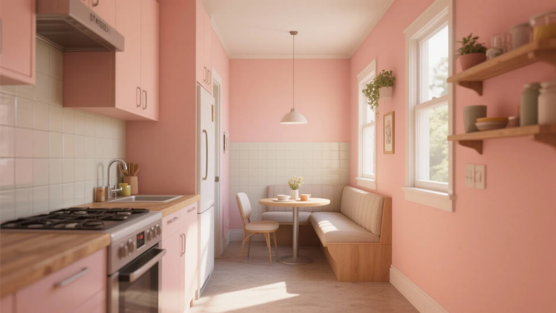 4. Peach in Tiny Kitchens and Nooks